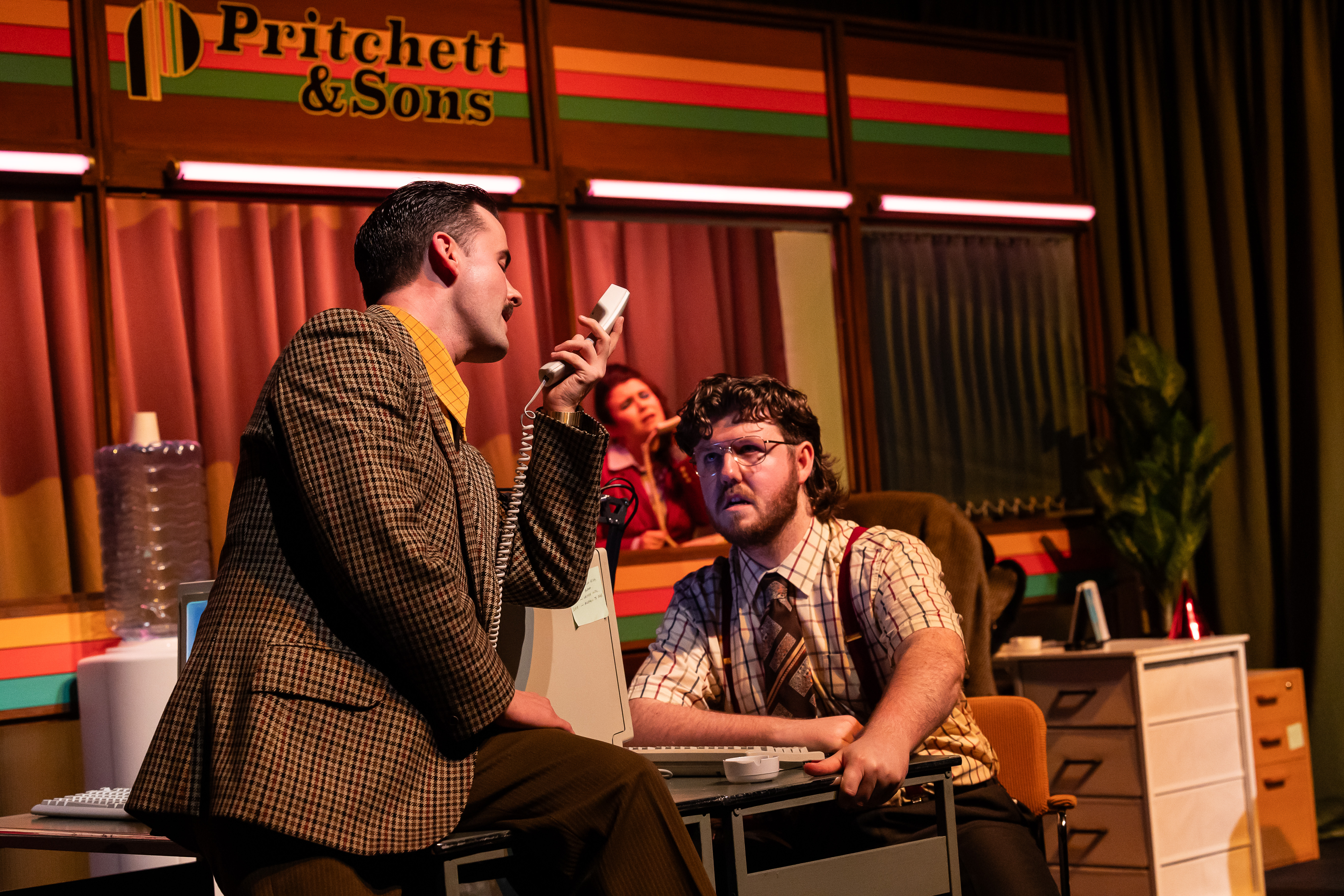 Connor James Smith And Daniel Barrett In Scottish Opera's The Office Party. Credit Sally Jubb..