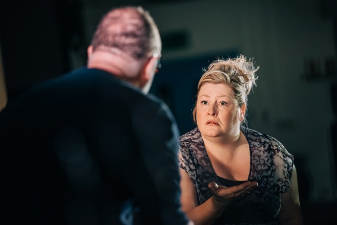 Karen Cargill and Robert Hayward in rehearsals for Bluebeard's Castle. Scottish Opera and Vanishing Point. Credit Mihaela Bodlovic. (2).JPG