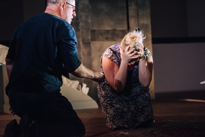 Karen Cargill and Robert Hayward in rehearsals for Bluebeard's Castle. Scottish Opera and Vanishing Point. Credit Mihaela Bodlovic. (3).JPG