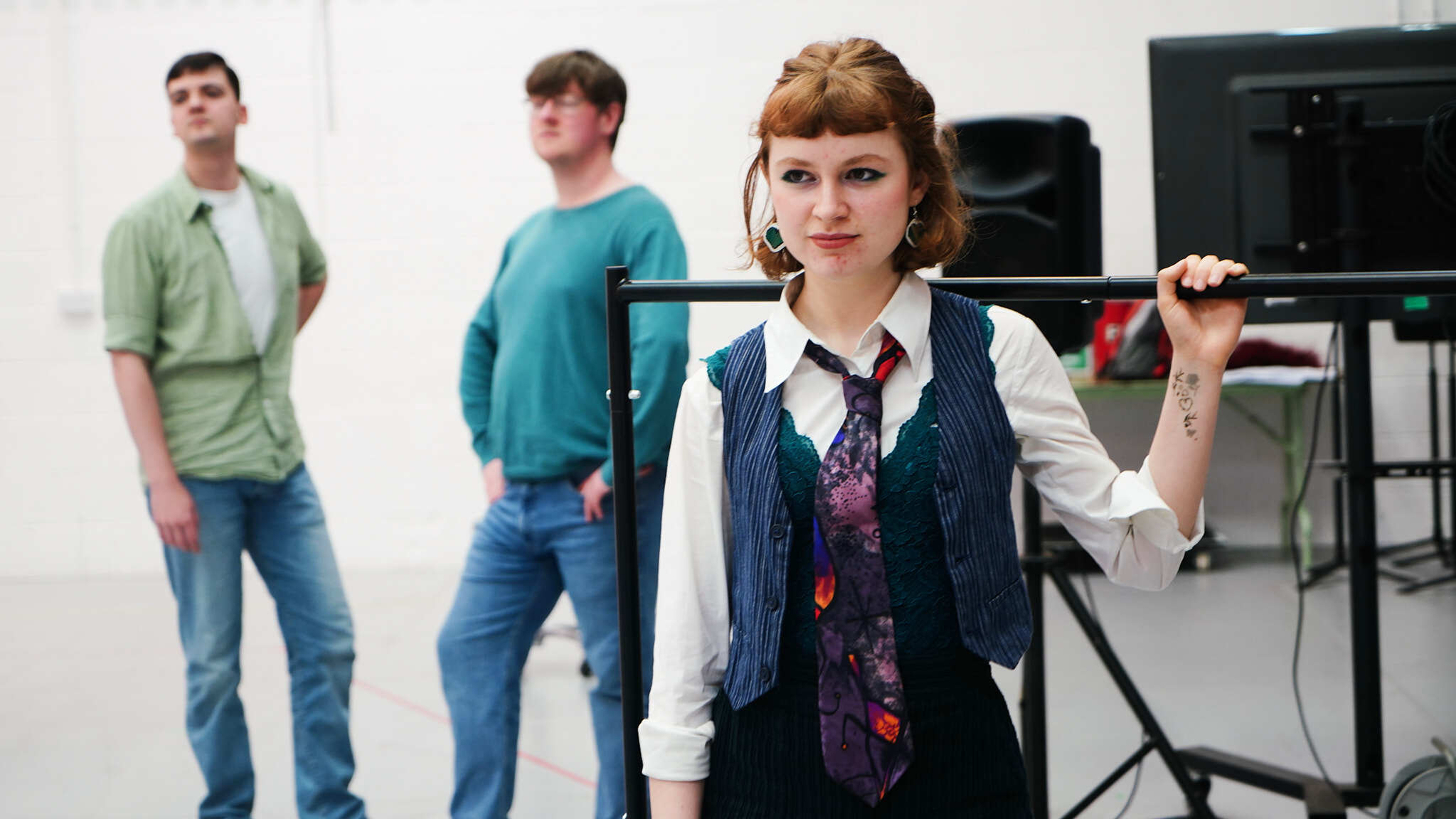 Scottish Opera Young Company members during rehearsals for RED. Scottish Opera 2024. Credit Ruby Pluhar.. (2)