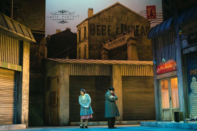 Hye-Youn Lee (Mimi) and Luis Gomes (Rodolfo) in La bohème. Scottish Opera 2017. Credit Sally Jubb (3).jpg