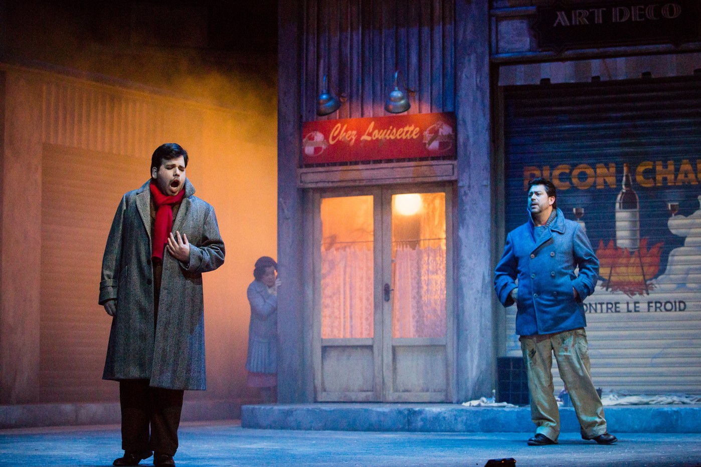 Luis Gomes (Rodolfo), Hye-Youn Lee (Mimi) and Luis Gomes (Rodolfo) in La bohème. Scottish Opera 2017. Credit Sally Jubb.jpg