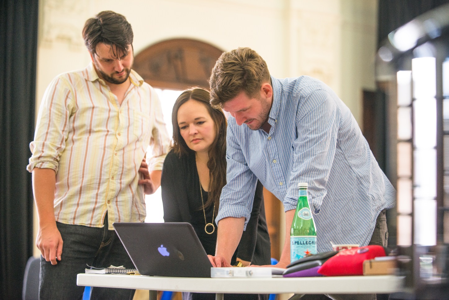 William Morgan, Lucy Hall and Jack Furness in rehearsals for Opera Highlights. Scottish Opera 2017. Credit Tommy Ga-Ken Wan.jpg