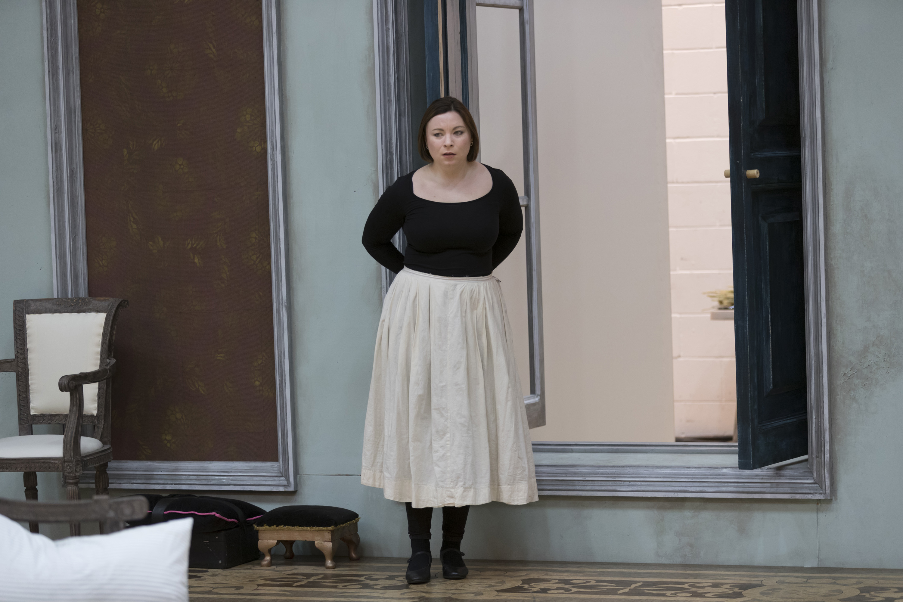 Natalya Romaniw in rehearsals for Eugene Onegin. Scottish Opera 2018. Credit James Glossop. (2).JPG
