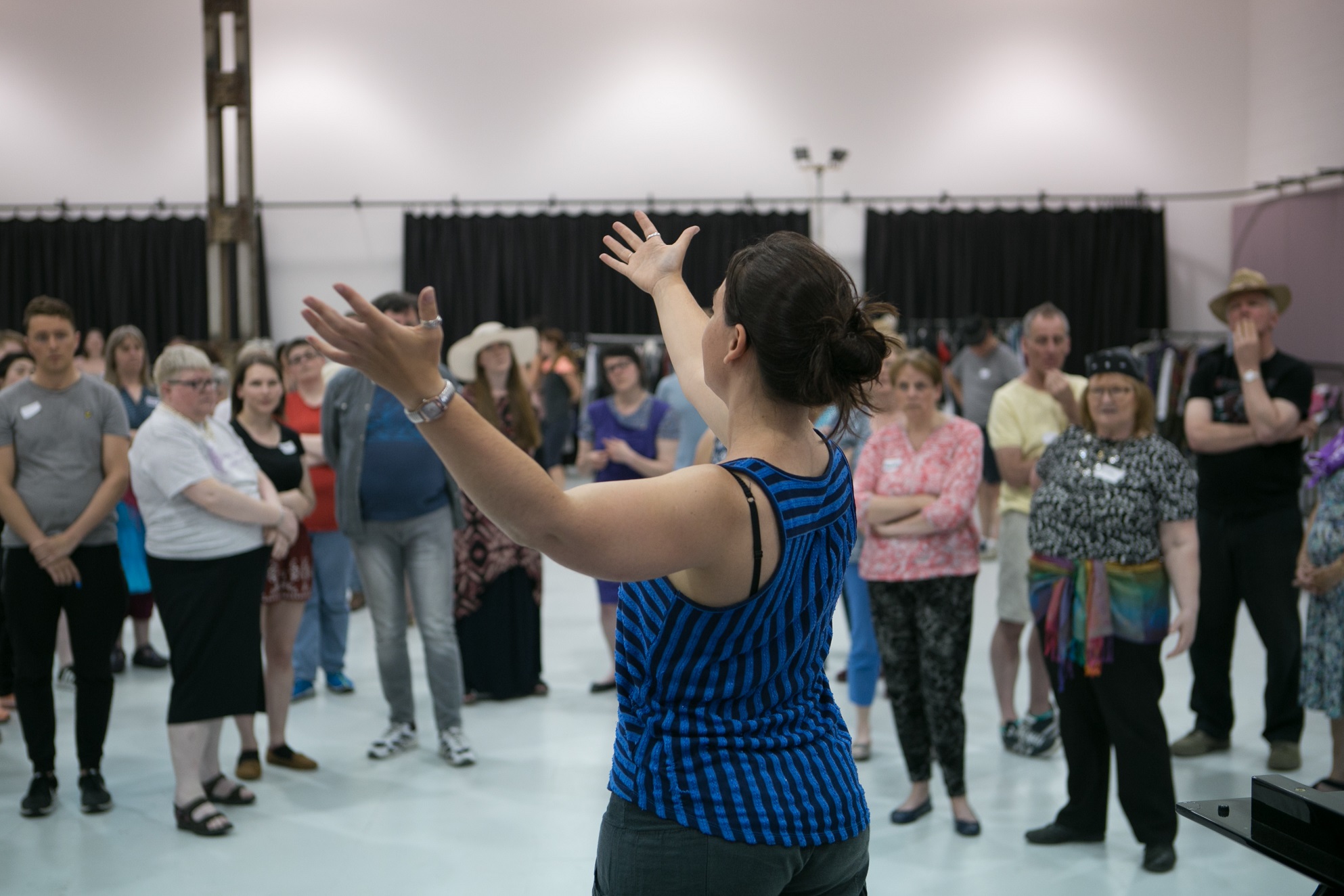 Assistant Director, Lissa Lorenzo, in Pagliacci rehearsals. Scottish Opera 2018. Credit Megan McEachern..jpg