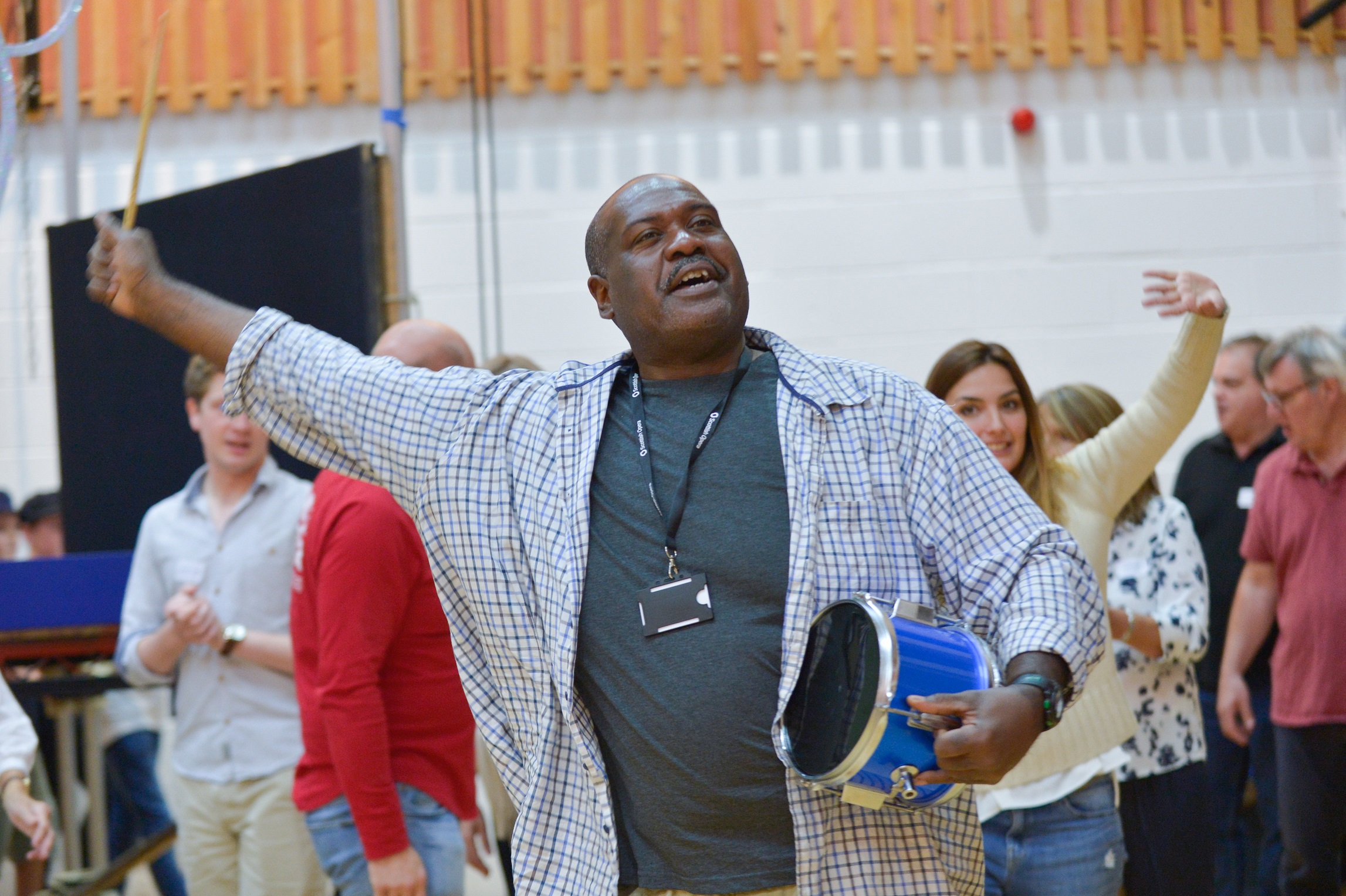 Ronald Samm at Pagliacci rehearsals. Scottish Opera 2018. Credit Julie Howden..JPG