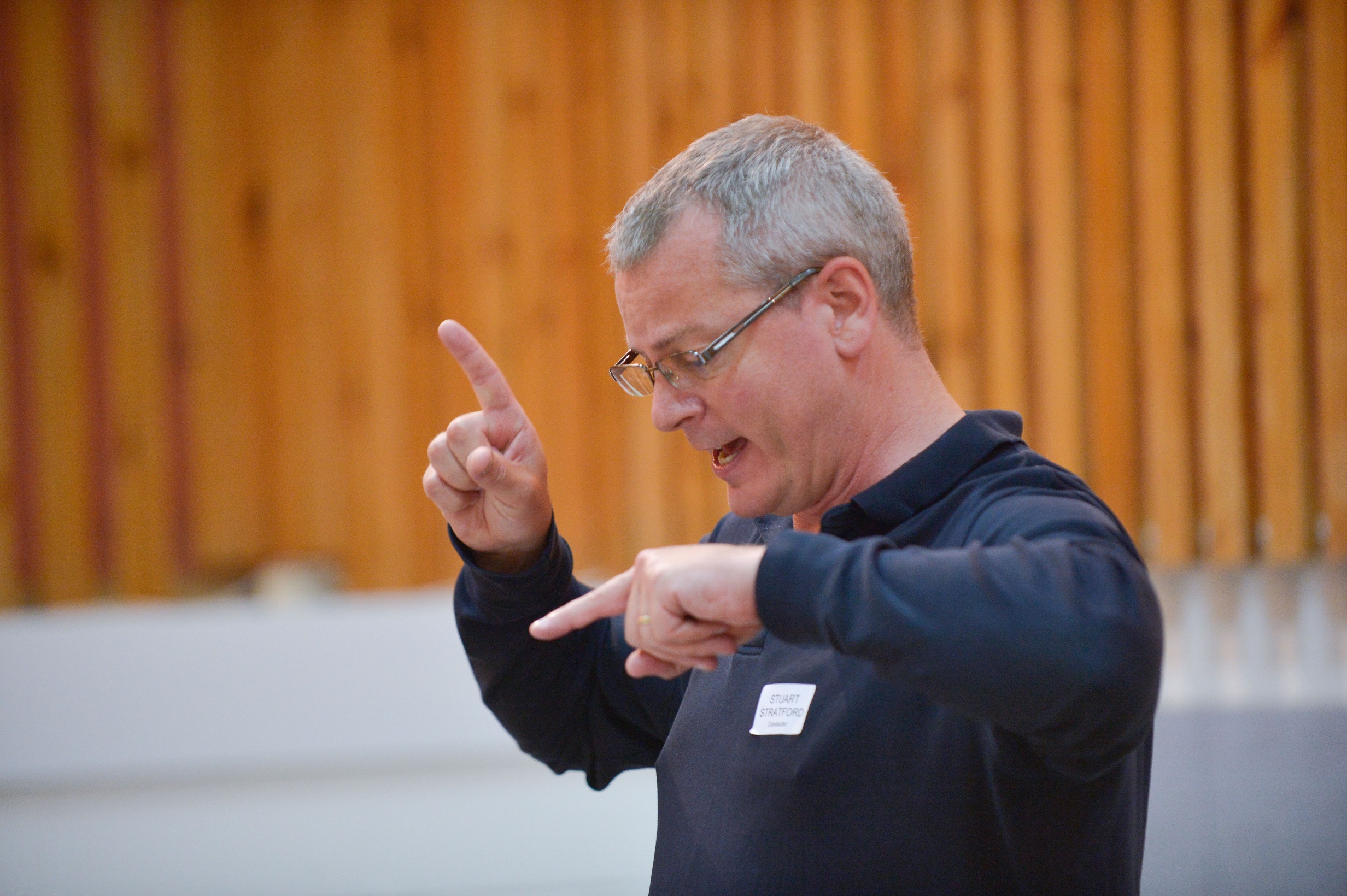 Stuart Stratford conducting at Pagliacci rehearsals. Scottish Opera 2018. Credit Julie Howden..JPG
