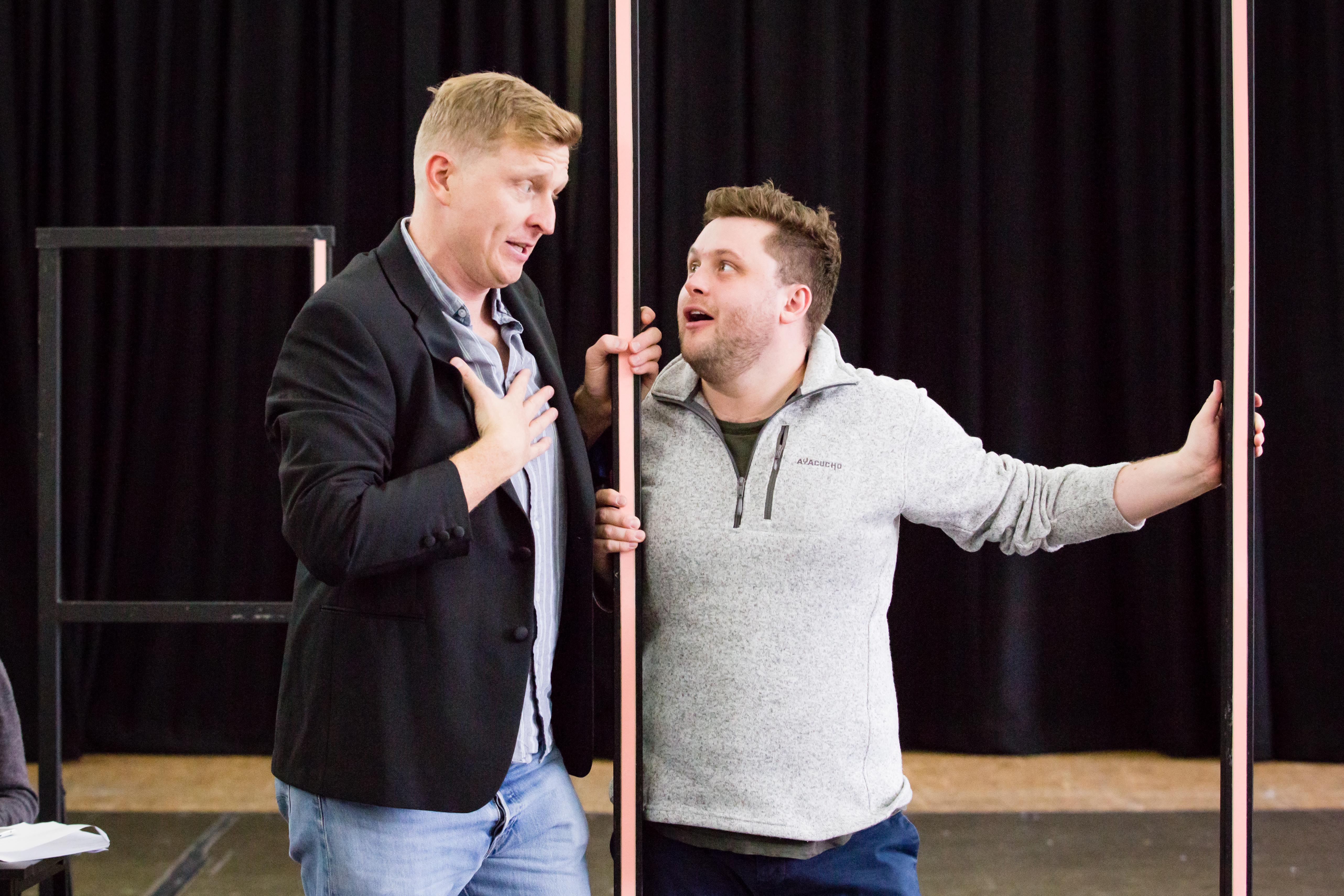 Dawid Kimberg and Richard Pinkstone in rehearsals for Opera Highlights. Scottish Opera 2018. Credit Sally Jubb..jpg