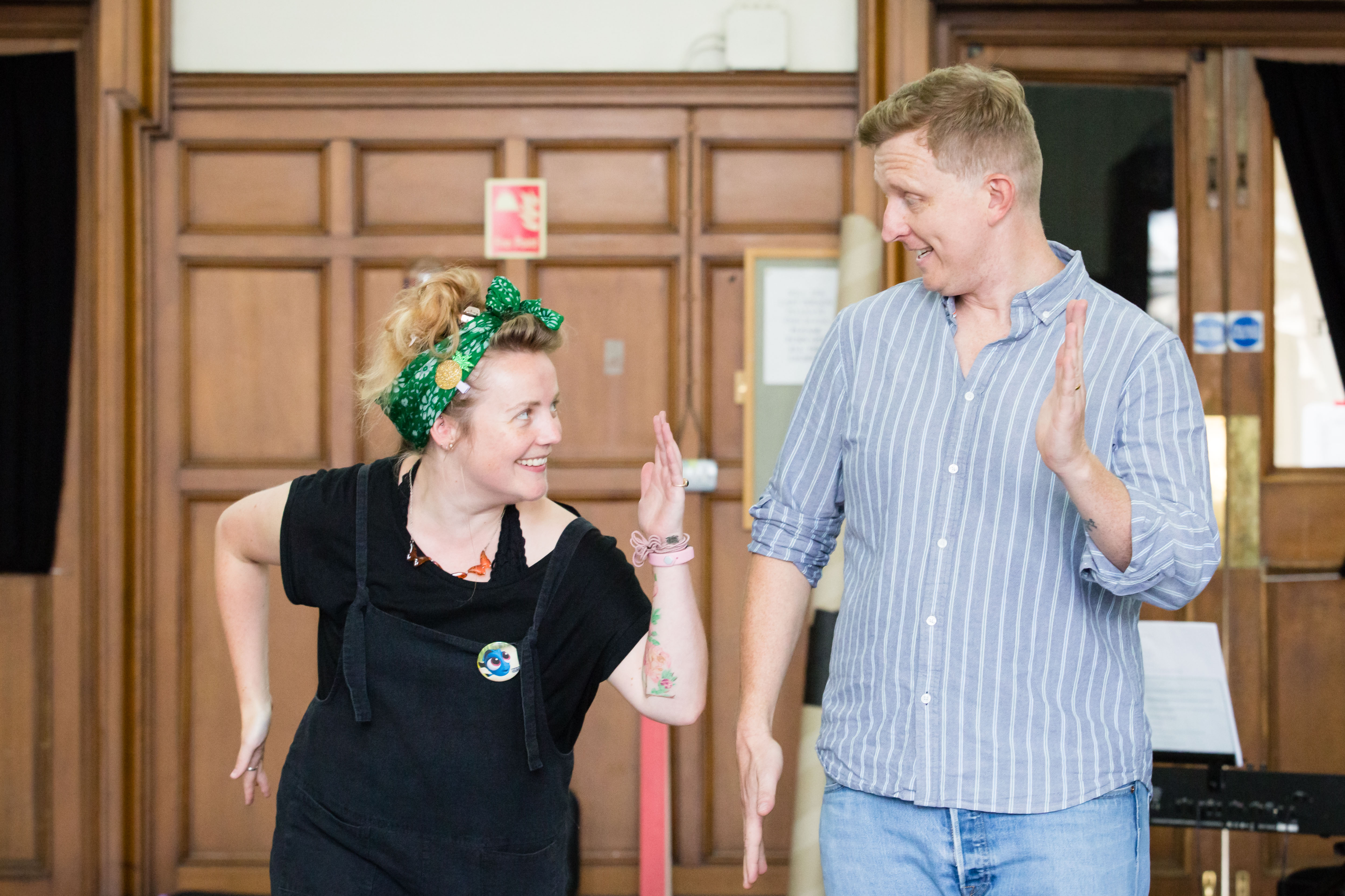 Director Daisy Evans and Dawid Kimberg in rehearsals for Opera Highlights. Scottish Opera 2018. Credit Sally Jubb..jpg