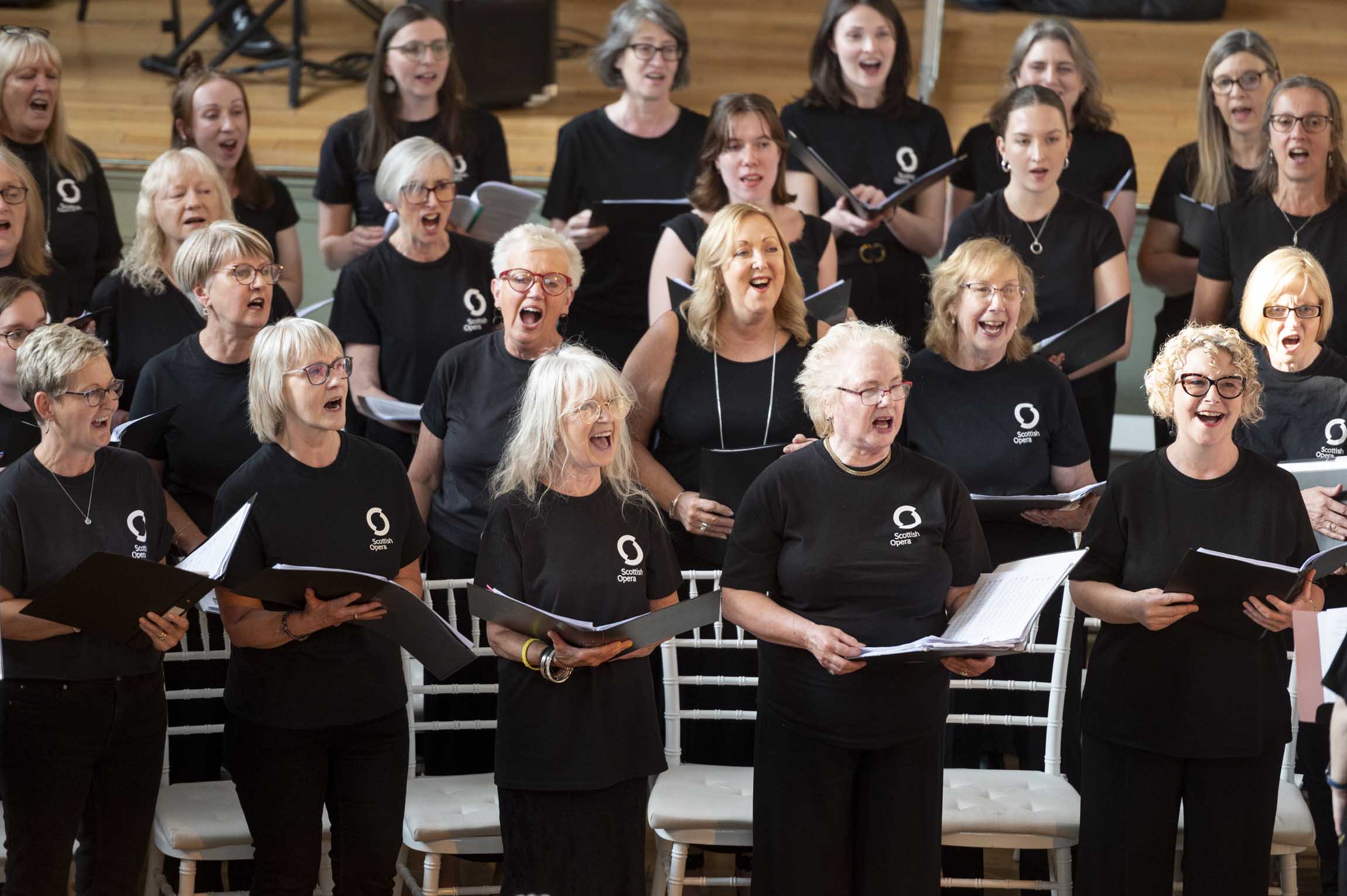 Scottish Opera Community Choir at Summer Sharing 2025. Credit Kirsty Anderson..