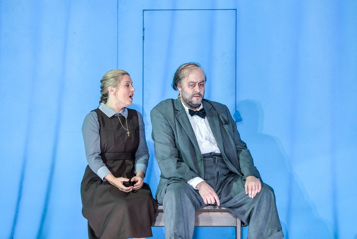 Lina Johnson as Gilda and Aris Argiris as Rigoletto. Scottish Opera 2018. Credit Julie Howden..JPG