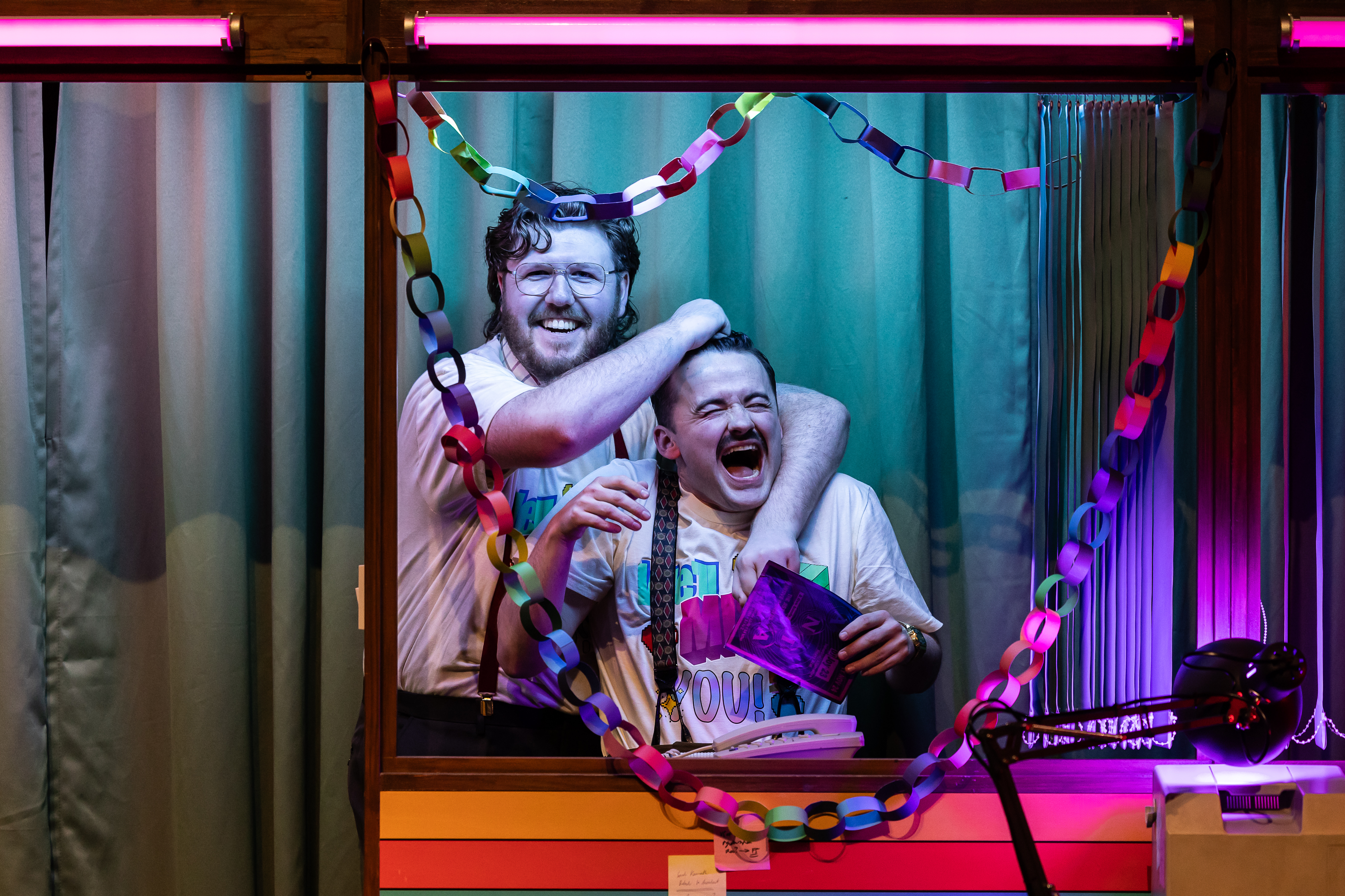 Daniel Barrett And Connor James Smith In Scottish Opera's The Office Party. Credit Sally Jubb..