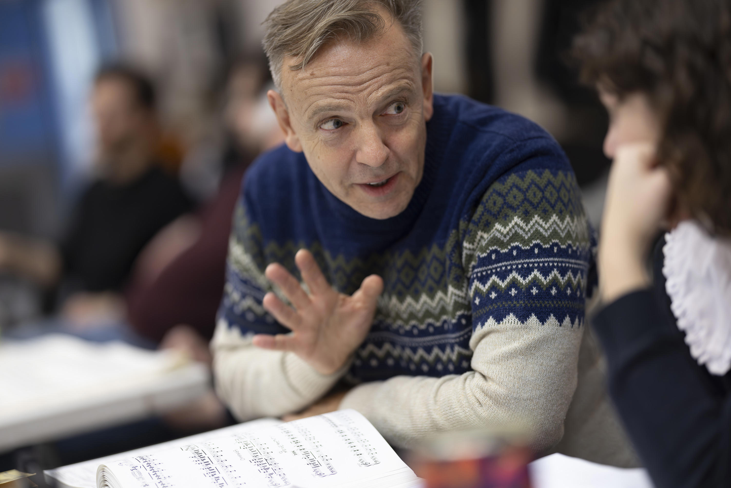 Director Stephen Barlow in rehearsals for Marx in London! Credit James Glossop.