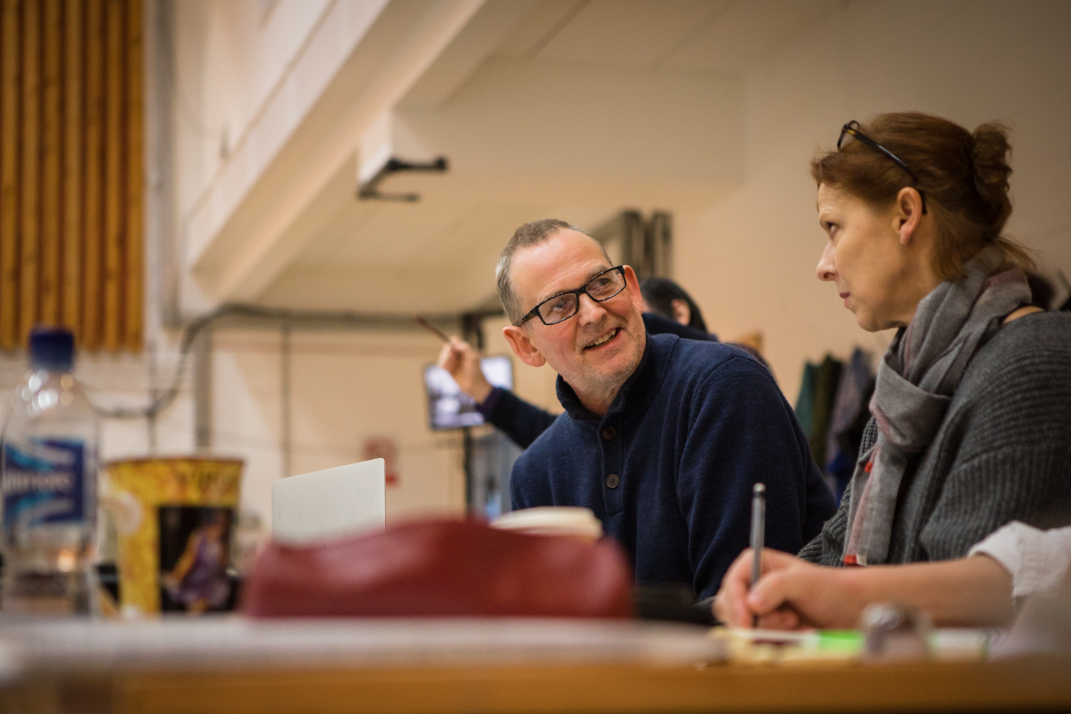 Director Matthew Richardson and Movement Director Kally Lloyd-Jones in Rehearsal for Anthropocene. Scottish Opera 2018. Credit Nadine Boyd.jpg