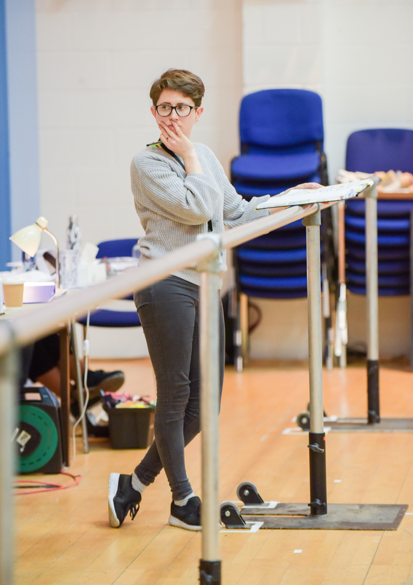 Kátya Kabanová staff director Roxana Haines in rehearsals. Scottish Opera 2019. Credit Julie Howden..JPG