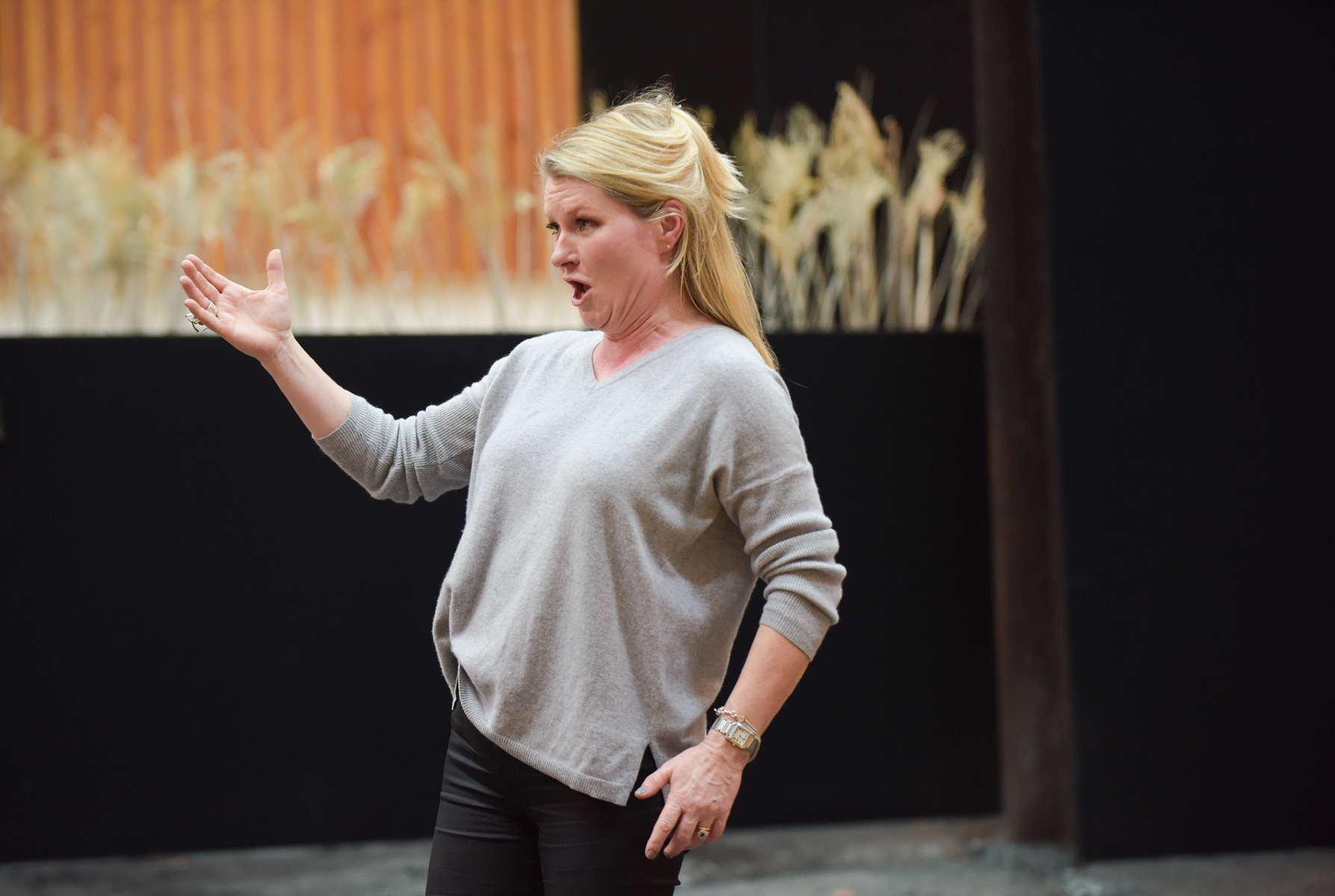 Patricia Bardon (Kabanicha) in rehearsals for Kátya Kabanová. Scottish Opera 2019. Credit Julie Howden..JPG
