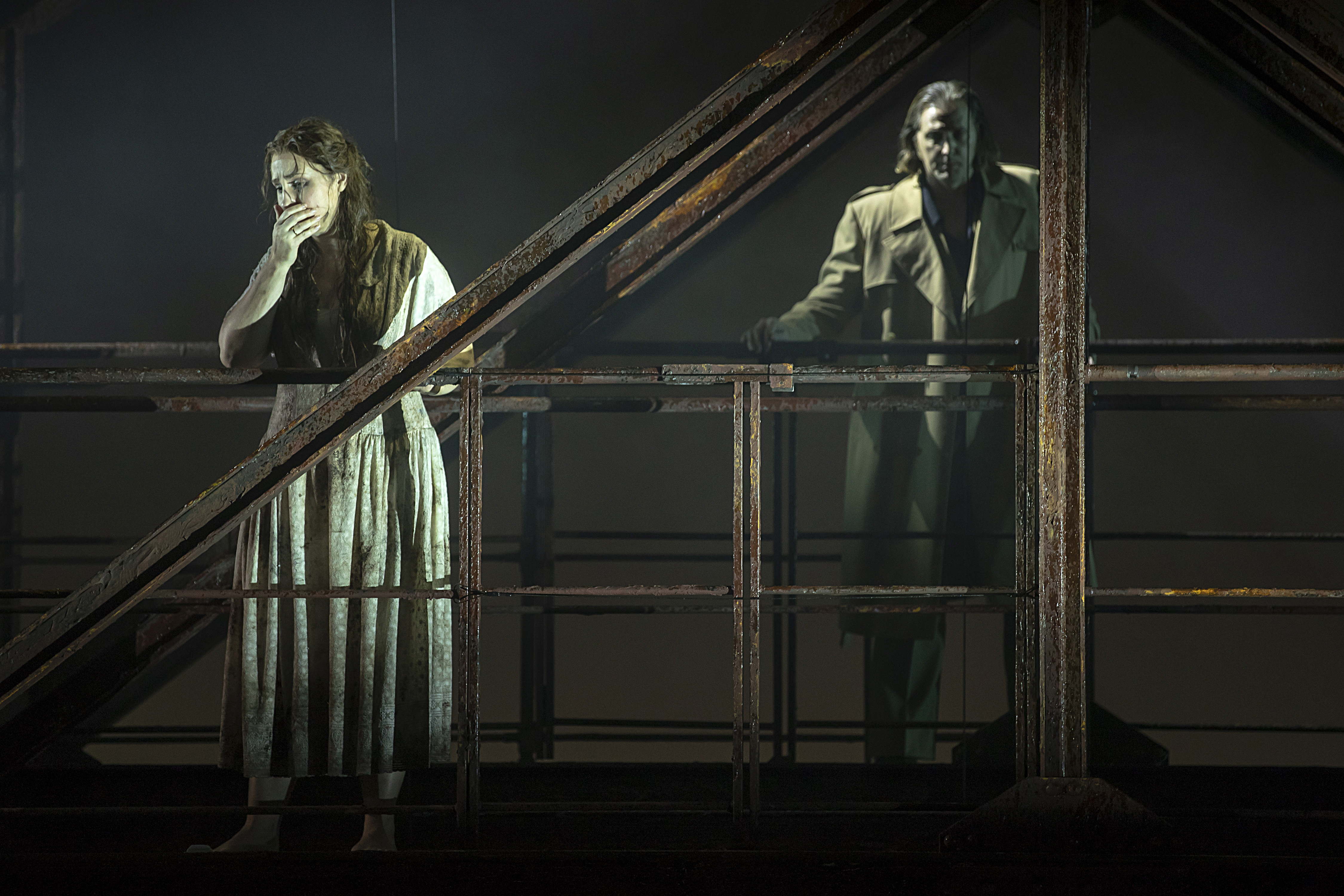 Laura Wilde (Kátya Kabanová) and Ric Furman (Boris Grigoryevich) in Kátya Kabanová. Scottish Opera 2019. Credit James Glossop..JPG