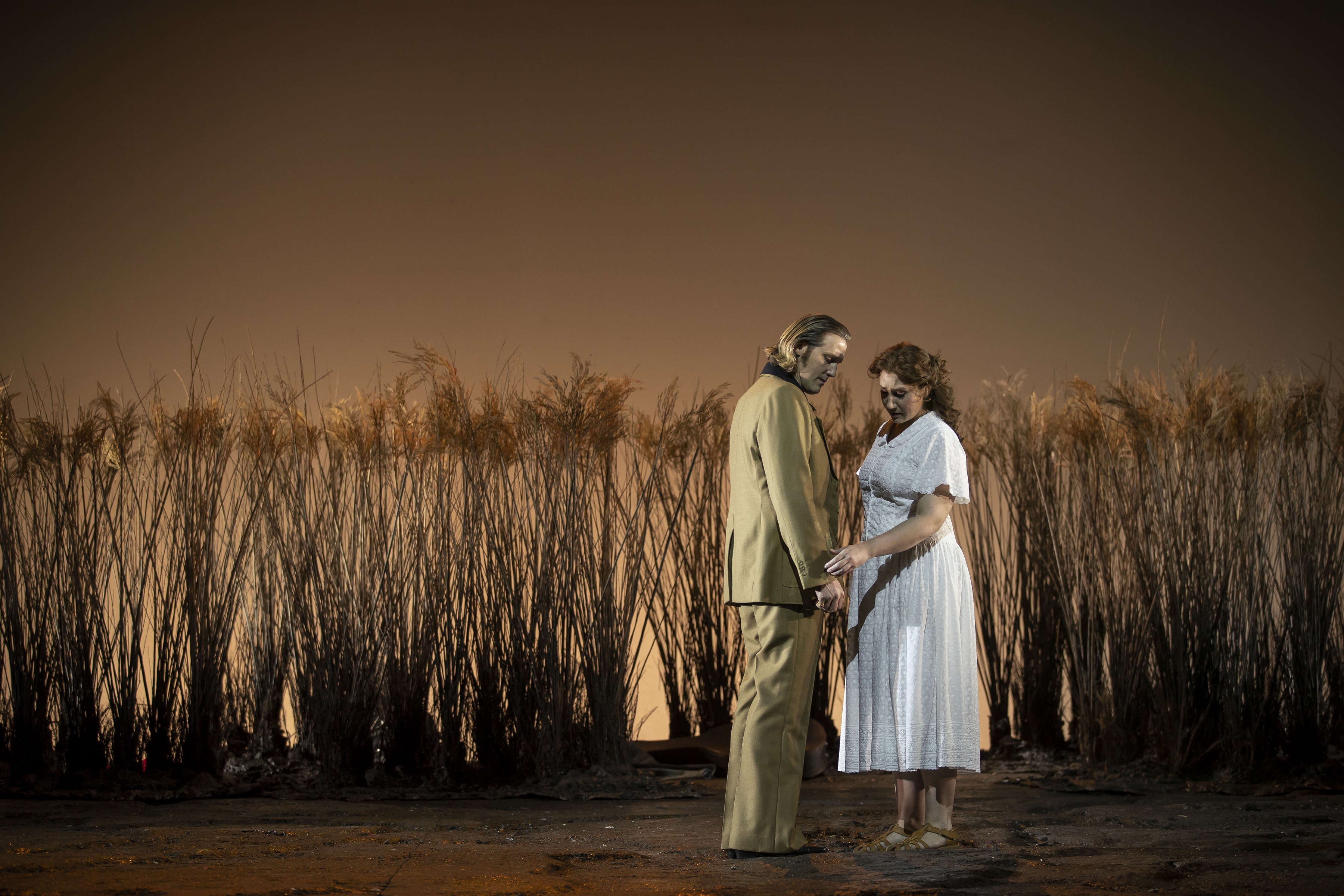Ric Furman (Boris Grigoryevich) and Laura Wilde (Kátya Kabanová) in Kátya Kabanová. Scottish Opera 2019. Credit James Glossop..JPG