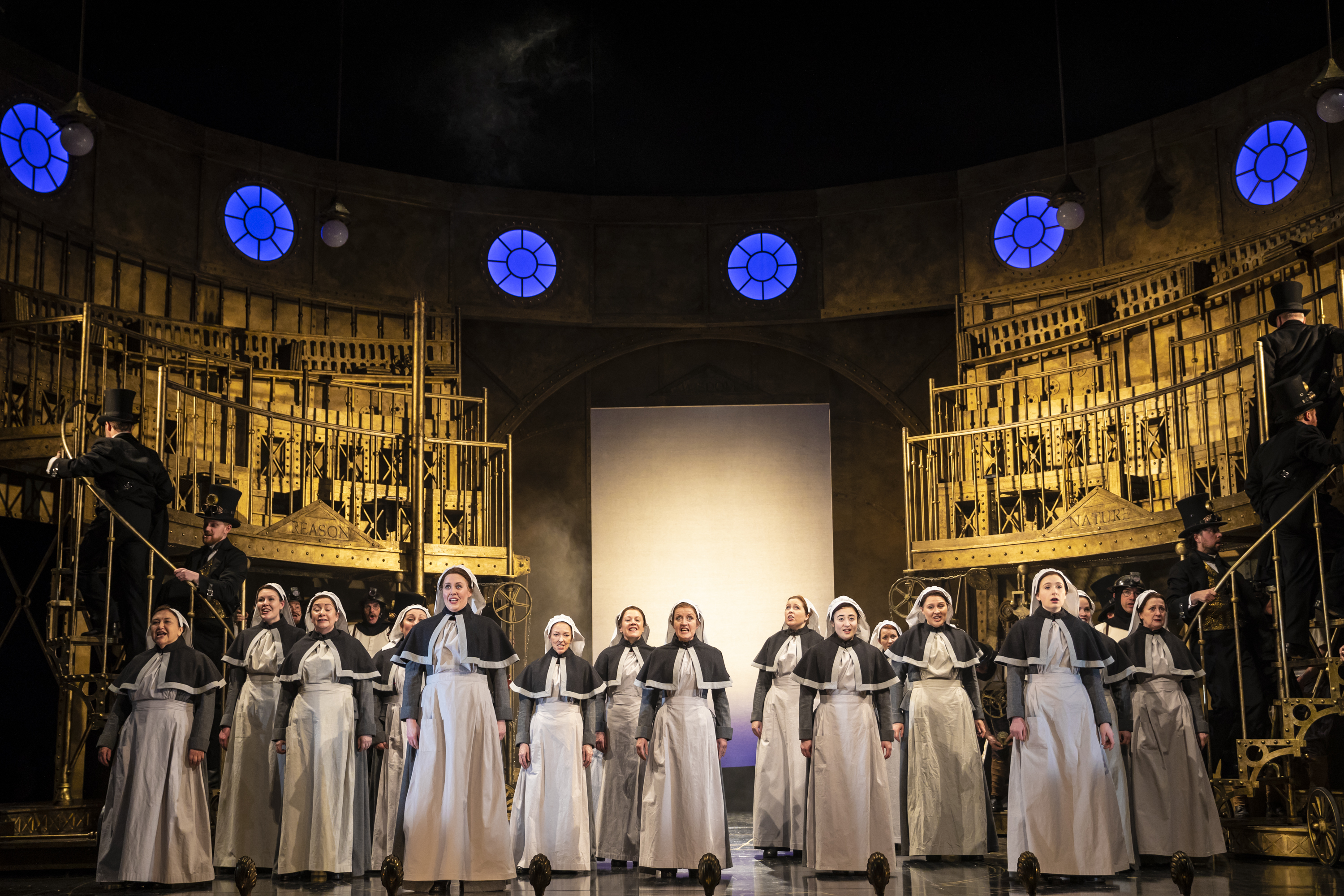 Members of the Chorus in The Magic Flute. Scottish Opera 2019. Credit James Glossop (2).JPG