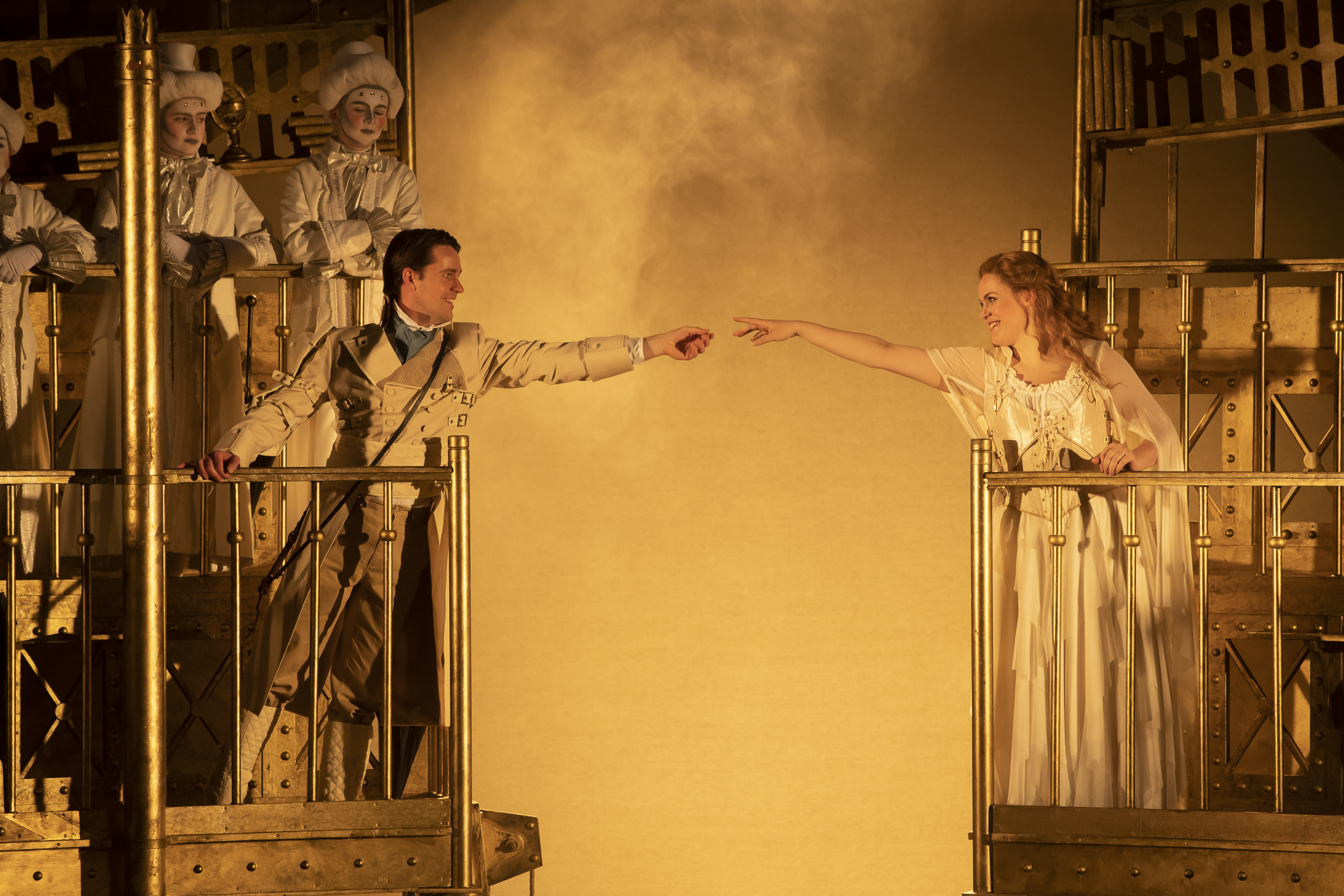 Peter Gijsbertsen (Tamino) and Gemma Summerfield (Pamina) in The Magic Flute. Scottish Opera 2019. Credit James Glossop (3).jpg