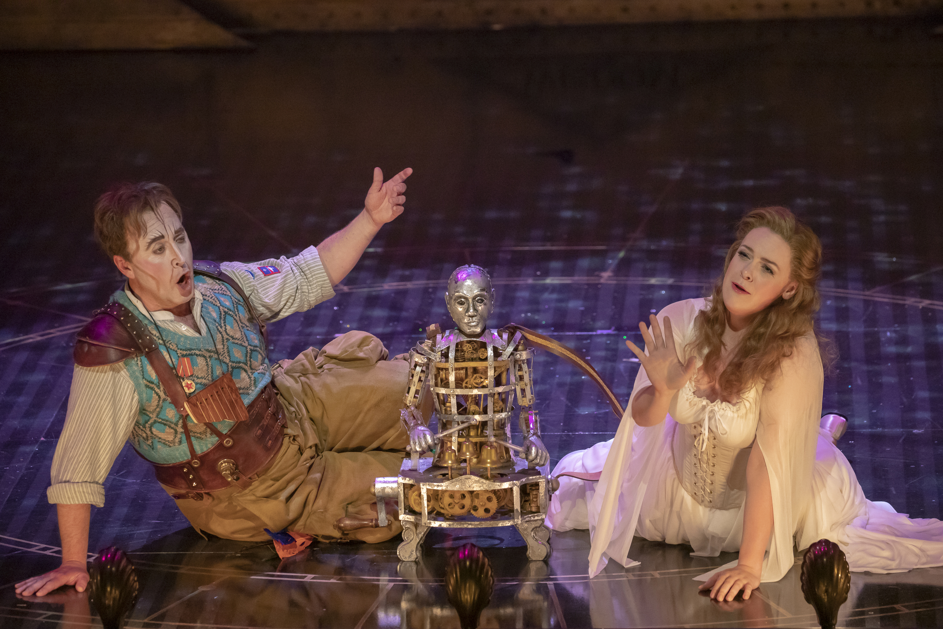 Richard Burkhard (Papageno) and Gemma Summerfield (Pamina) in The Magic Flute. Scottish Opera 2019. Credit James Glossop.jpg
