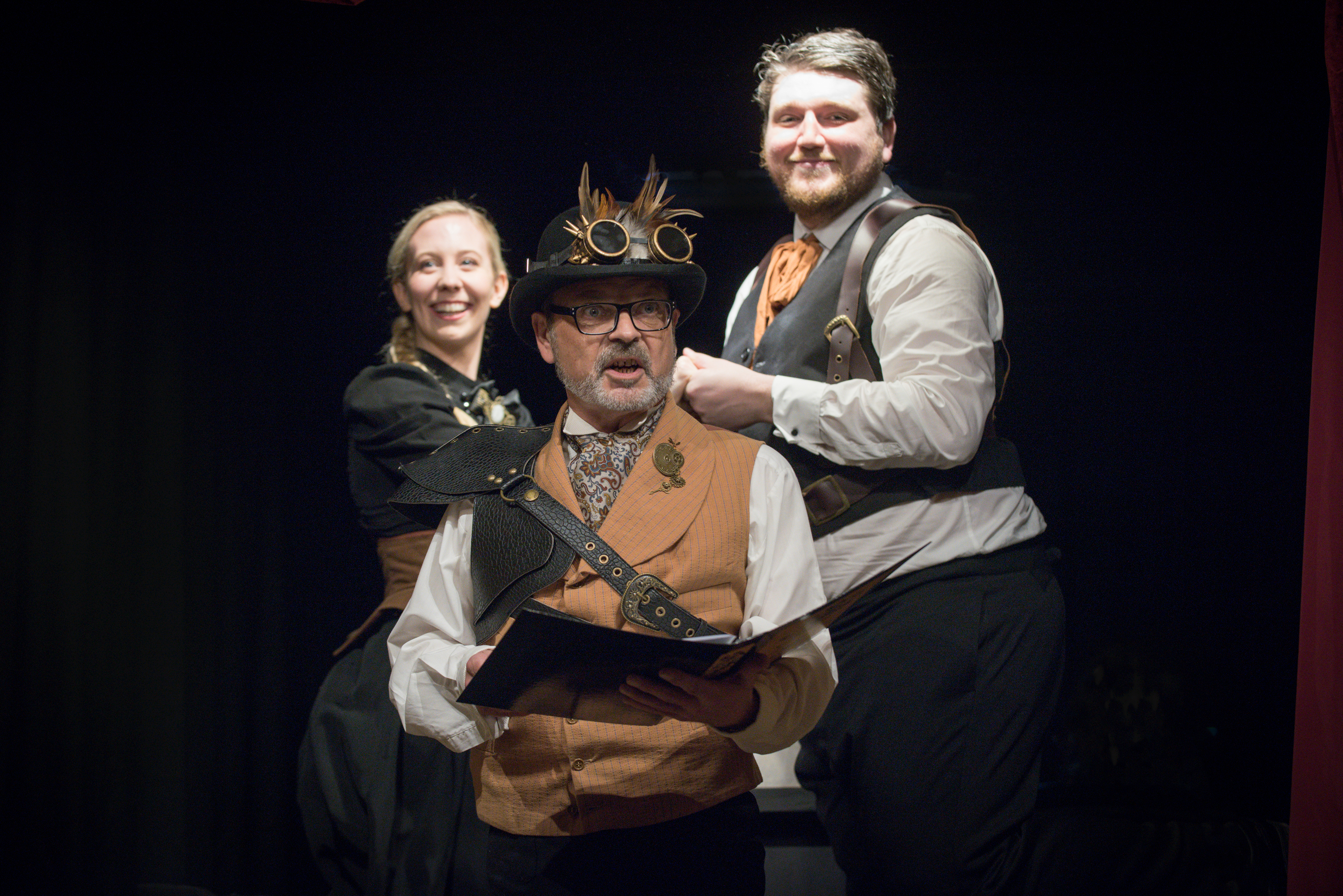 Charlotte Hoather, Ross Stenhouse and Aidan Edwards in A Little Bit of Magic Flute. Scottish Opera 2019. Credit Julie Howden.JPG