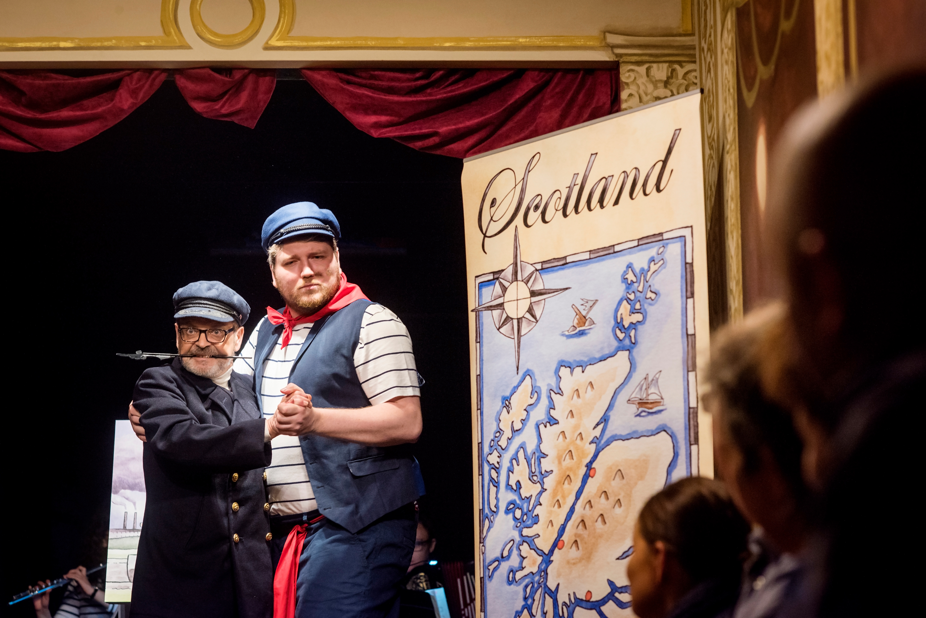 Ross Stenhouse and Aidan Edwards in Puffy McPuffer and the Crabbit Canals. Scottish Opera 2019. Credit Julie Howden.JPG