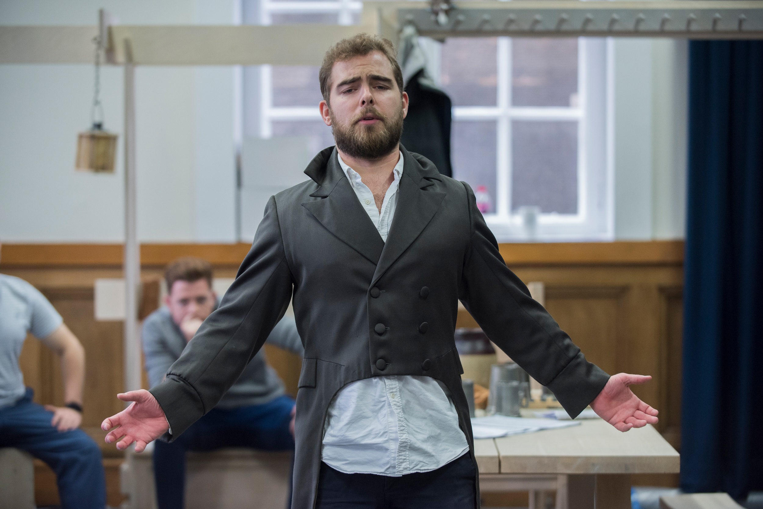 Arthur Bruce in rehearsals for Amadeus & the Bard. Scottish Opera 2019. Credit Julie Howden.JPG