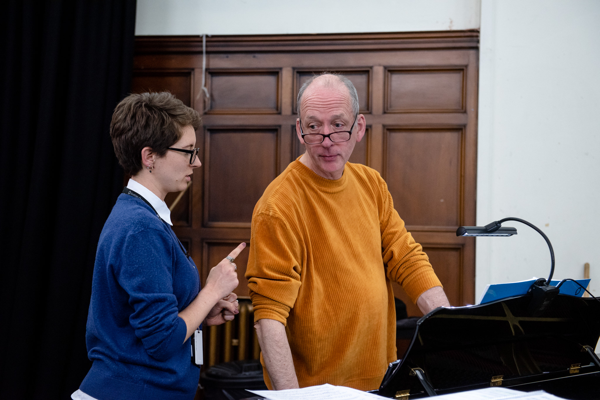 Director Roxana Haines and Music Director Ian Shaw in rehearsals for Opera Highlights. Scottish Opera 2019. Credit Julie Broadfoo.jpg