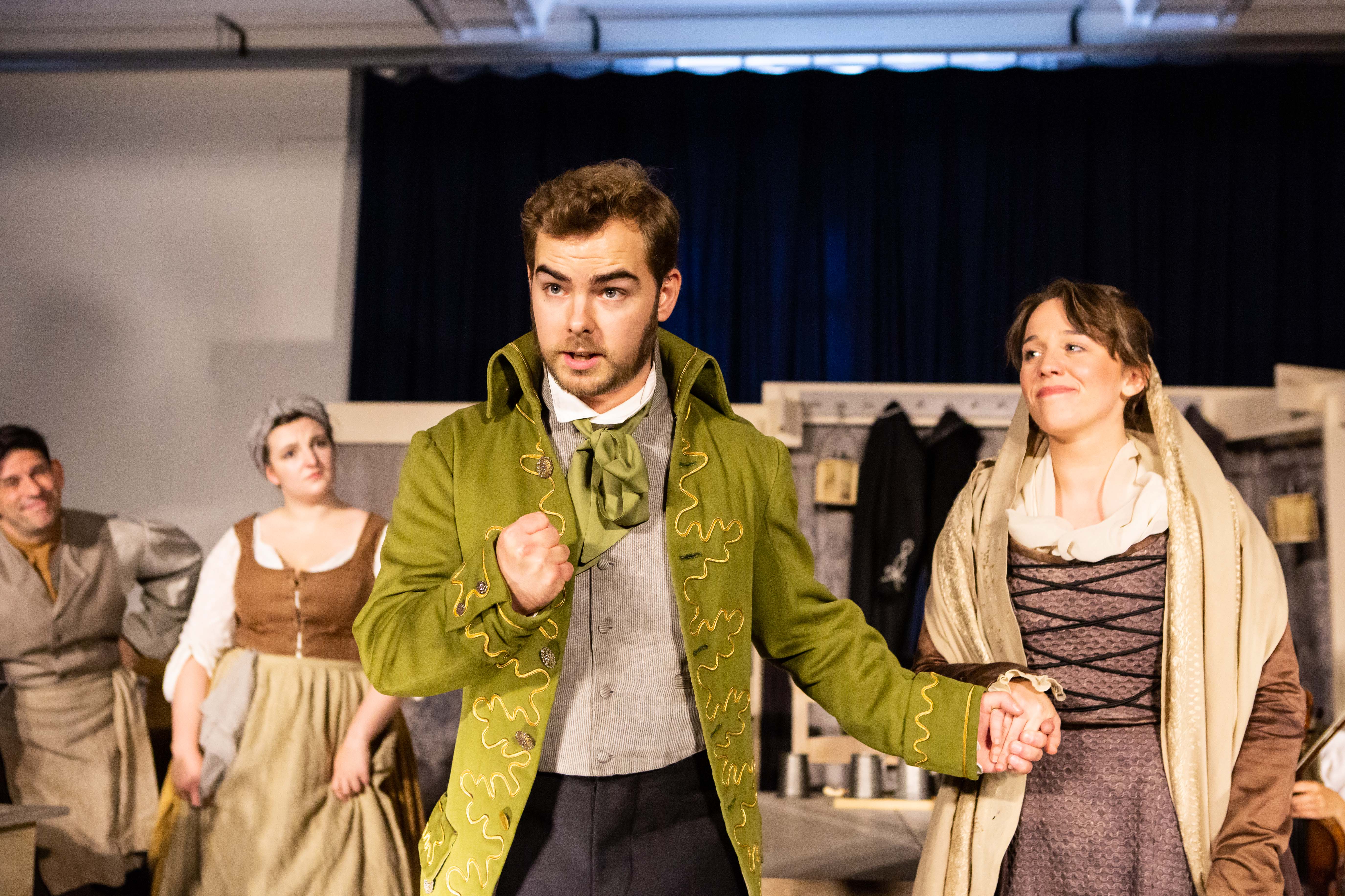 Andy Clark, Erin Spence, Arthur Bruce and Stephanie Stanway in Amadeus & The Bard. Scottish Opera 2019. Credit Sally Jubb..jpg