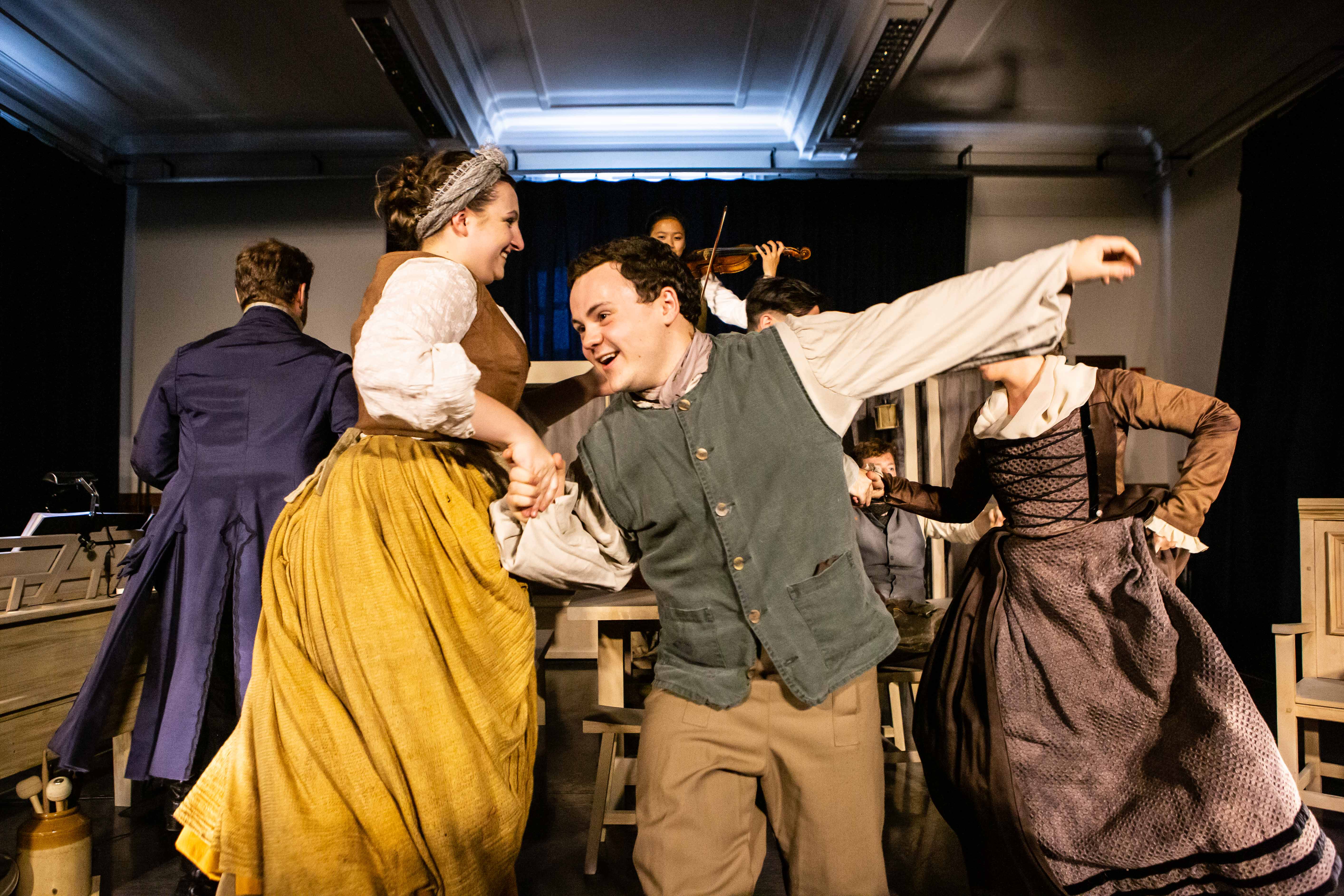 Erin Spence and James McIntyre in Amadeus & the Bard. Scottish Opera 2019. Credit Sally Jubb..jpg
