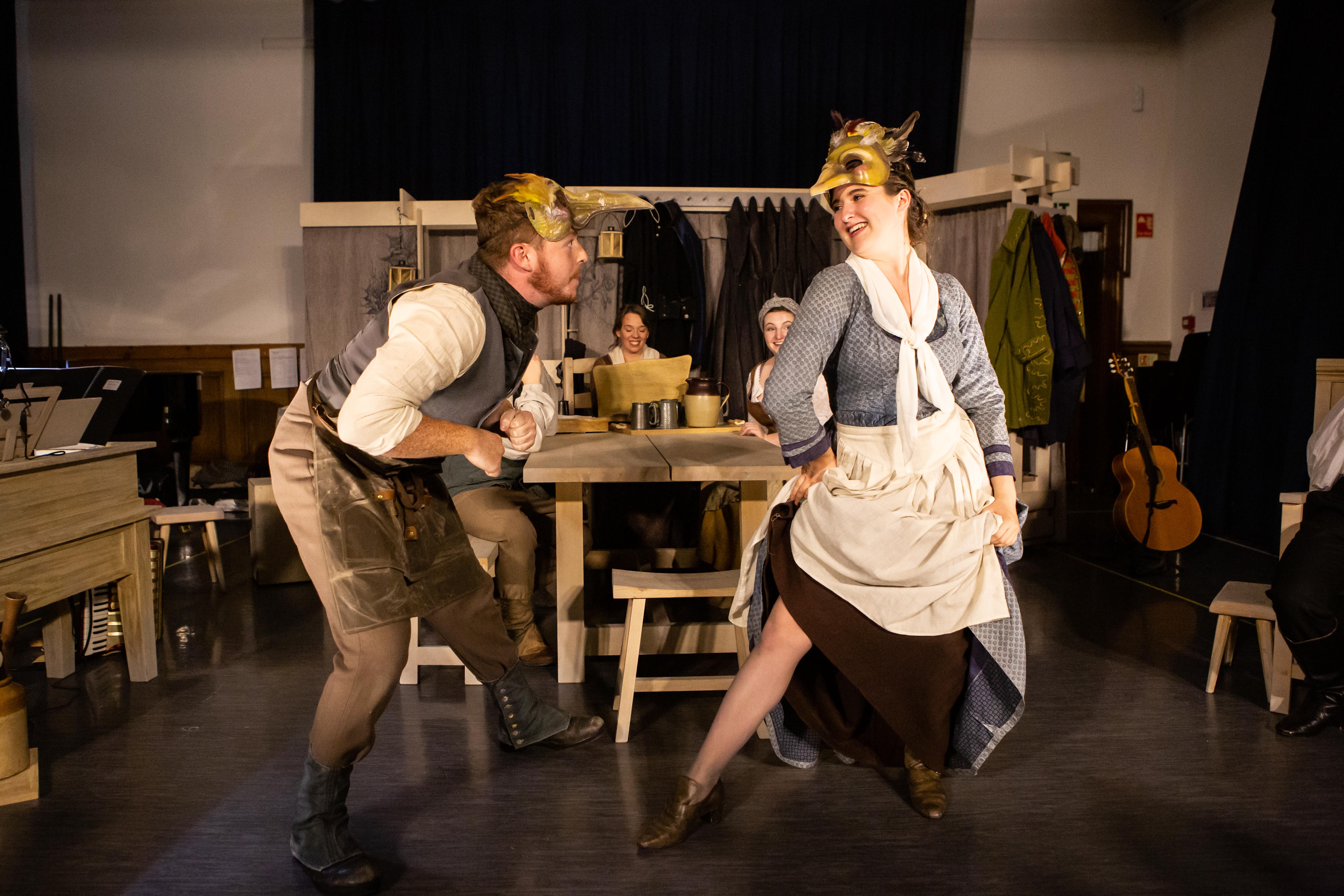 Ross Fettes and Cara Blaikie in Amadeus & The Bard. Scottish Opera 2019. Credit Sally Jubb..jpg