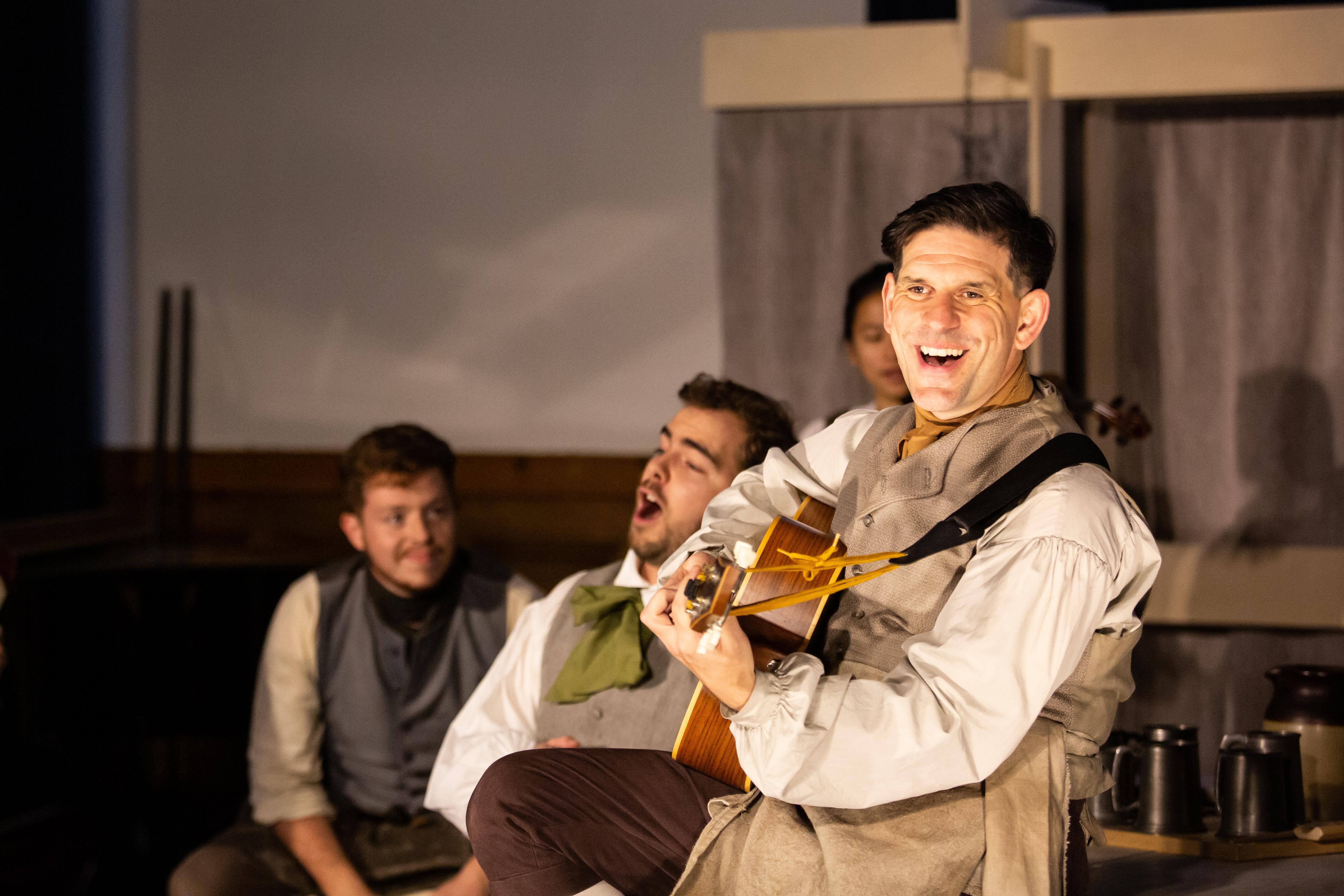 Ross Fettes, Arthur Bruce and Andy Clark in Amadeus & The Bard. Scottish Opera 2019. Credit Sally Jubb..jpg