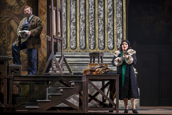 Natalya Romaniw as Tosca and Gwyn Hughes Jones as Cavaradossi. Scottish Opera 2019. Credit James Glossop. (3).JPG (1)
