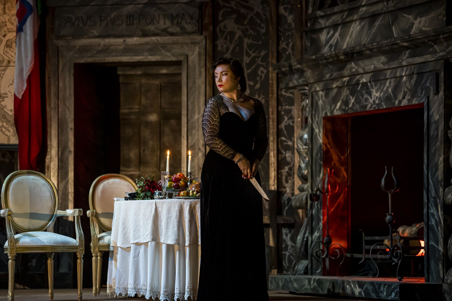 Natalya Romaniw as Tosca. Scottish Opera 2019. Credit James Glossop.