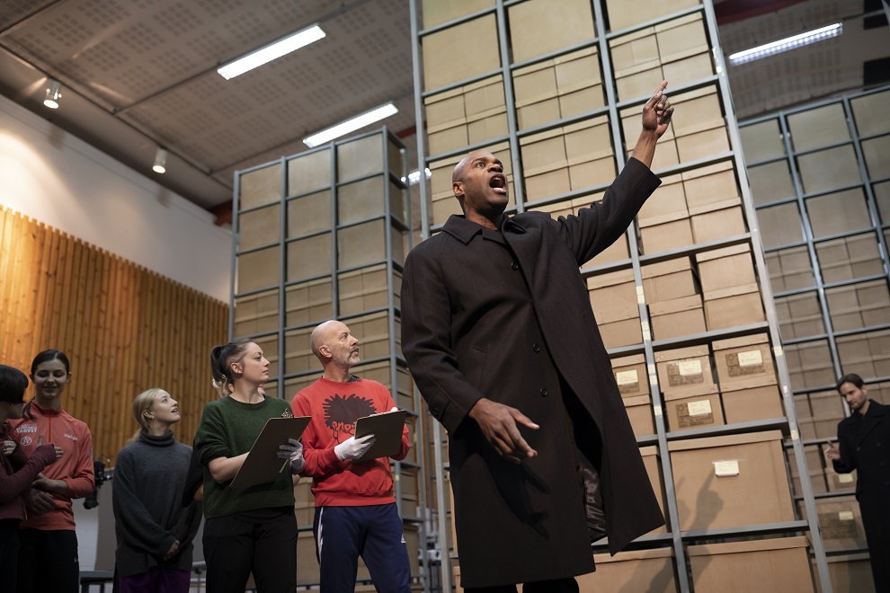 Eric Greene (Richard Nixon) in rehearsals for Nixon in China. Scottish Opera 2020. Credit James Glossop. (3).JPG