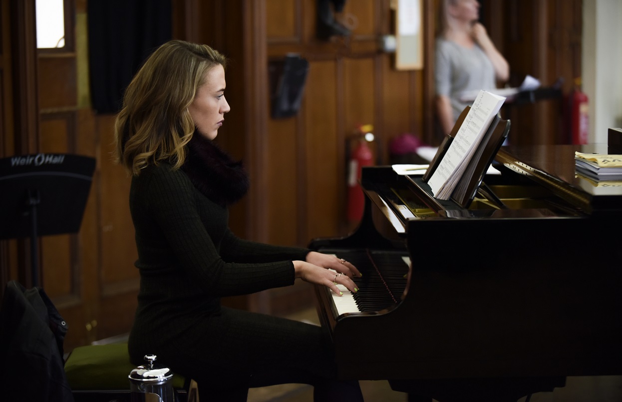 Repetiteur Beth Jerem in rehearsal for The Frogs..JPG