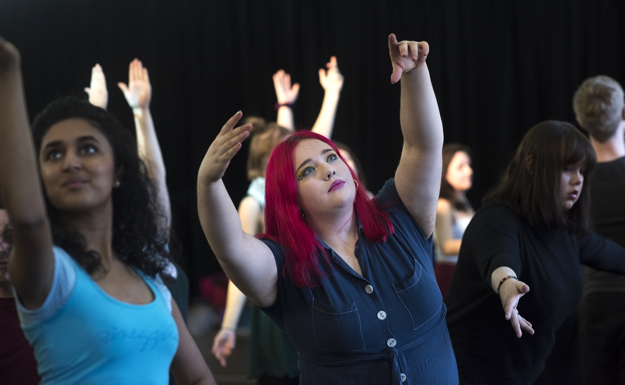 Scottish Opera Young Company in rehearsal for The Frogs. Scottish Opera 2019. Credit Julie Howden (2).JPG