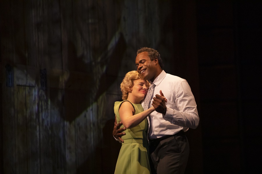 Eric Greene (Richard Nixon) and Julia Sporsén (Pat Nixon) in Nixon in China. Scottish Opera 2020. Credit James Glossop..JPG