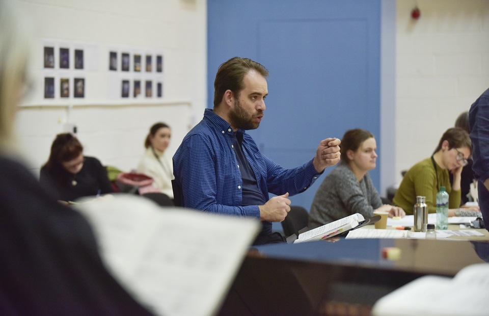 Timothy Burke, Assistant Conductor during A Midsummer Night's Dream rehearsals. Scottish Opera 2020. Credit Julie Howden..JPG