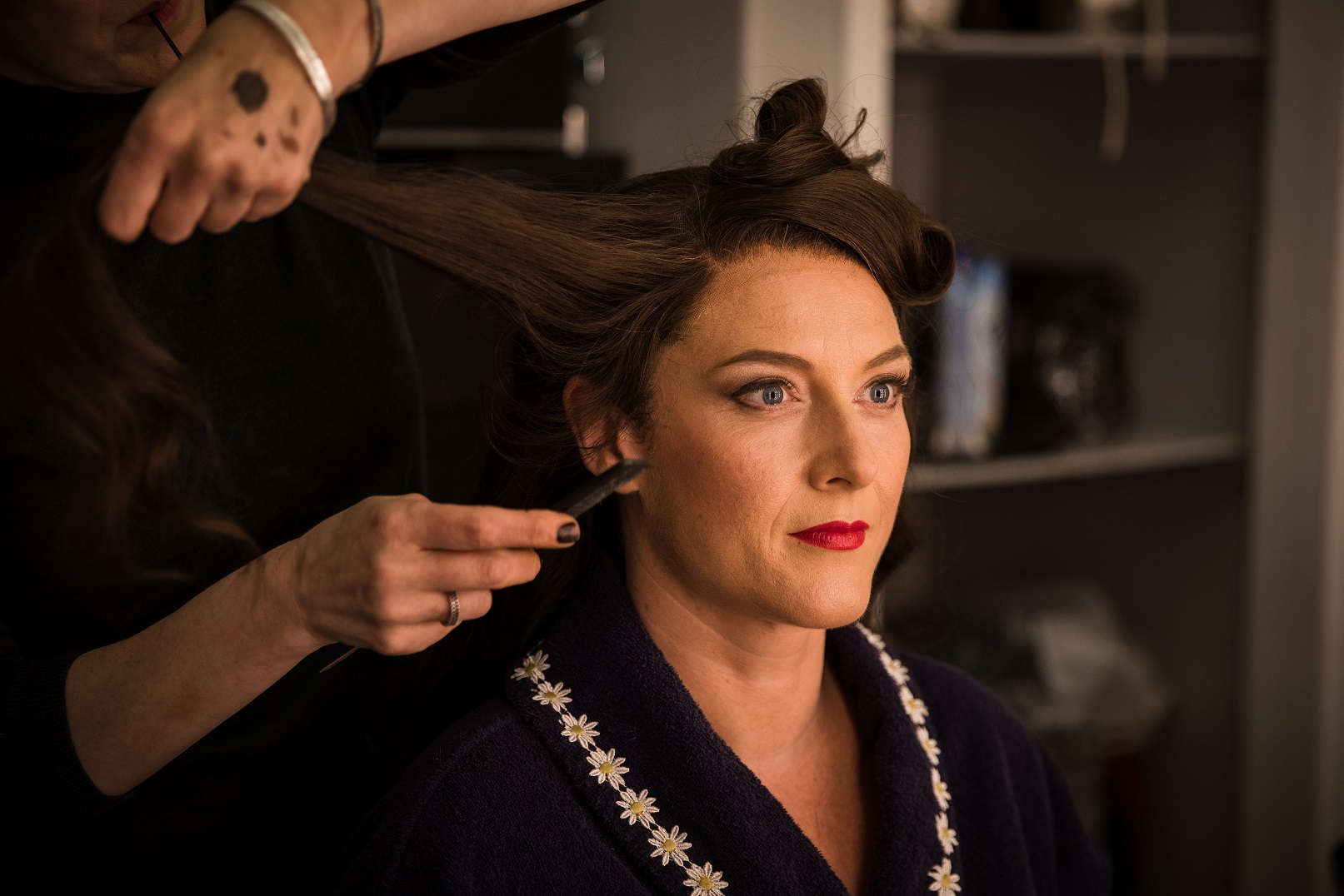 Sinéad Campbell-Wallace (Tosca) behind the scenes of Tosca. Scottish Opera 2019. Credit Nadine Boyd. (3).jpg