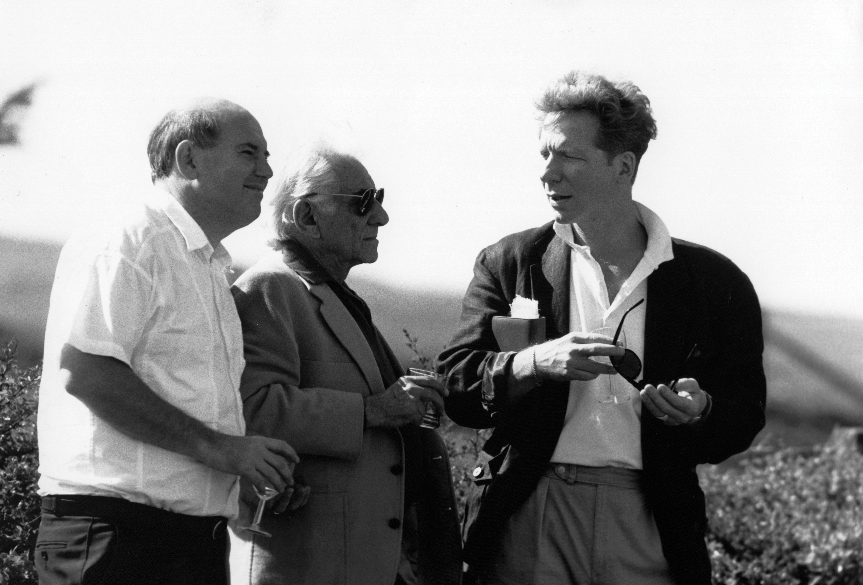 Richard Mantle, Leonard Bernstein & Sir Jonathan Miller, credit Eric Thorburn 1988