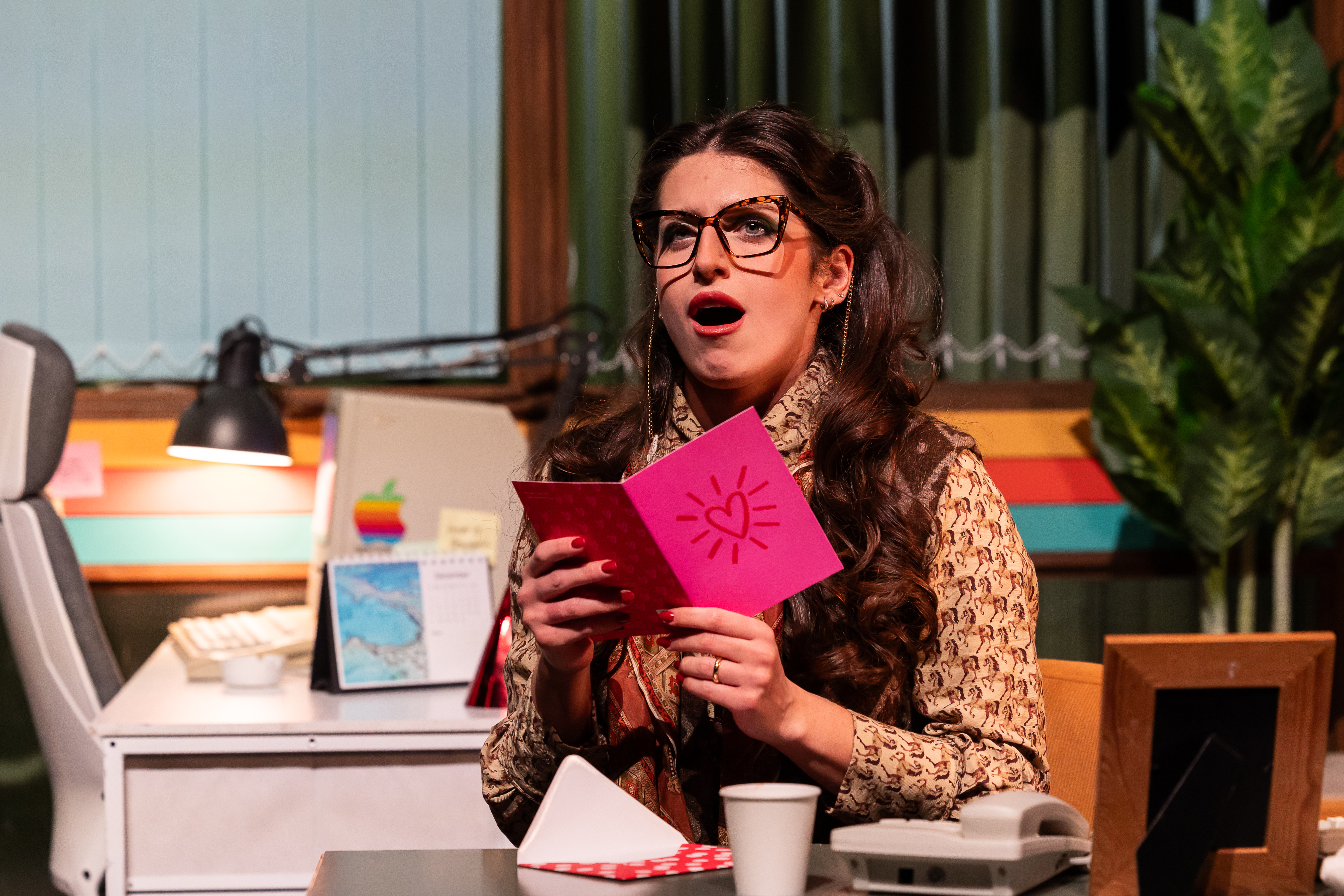 Alexandria Moon In Scottish Opera's The Office Party. Credit Sally Jubb.