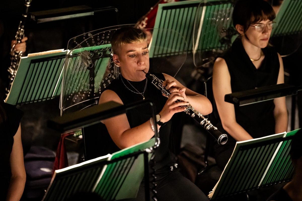 Amy Turner, Section Principal Oboe, The Orchestra Of Scottish Opera In Daphne. Scottish Opera 2023. Credit Sally Jubb.