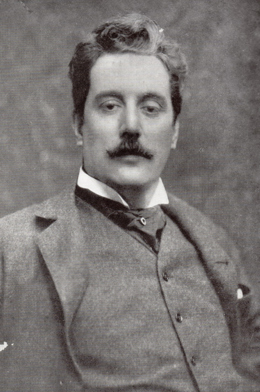 Photographic portrait of Giacomo Puccini