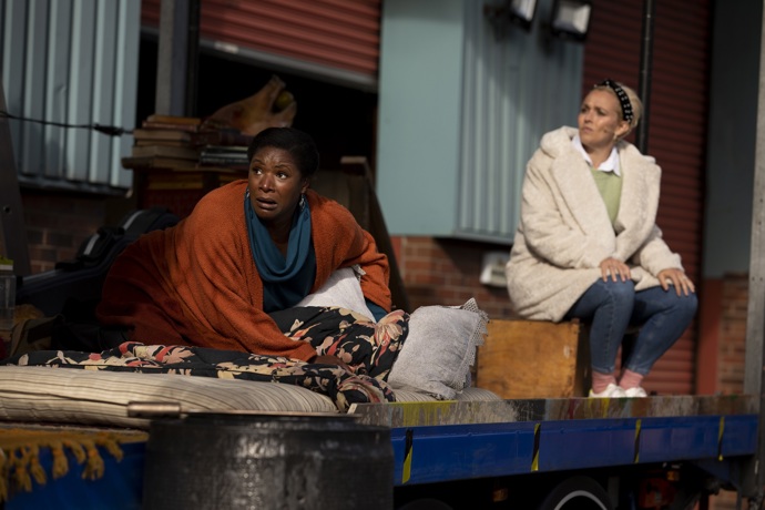 Elizabeth Llewllyn (Mimi) and Rhian Lois (Musetta). Scottish Opera 2020. Credit James Glossop.JPG