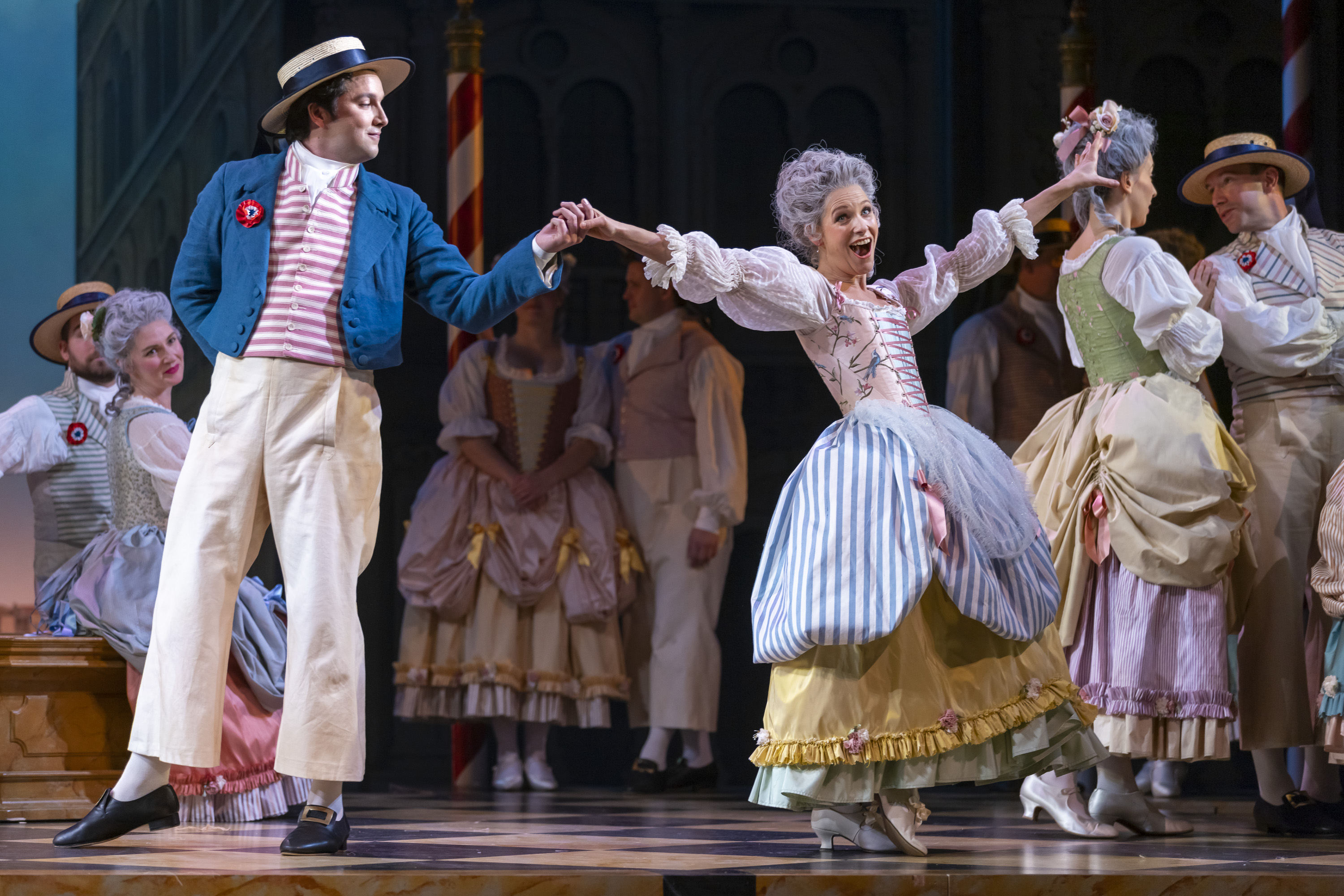 William Morgan and Ellie Laugharne in The Gondliers Dress Rehearsal. Scottish Opera 2021. Credit James Glossop..JPG