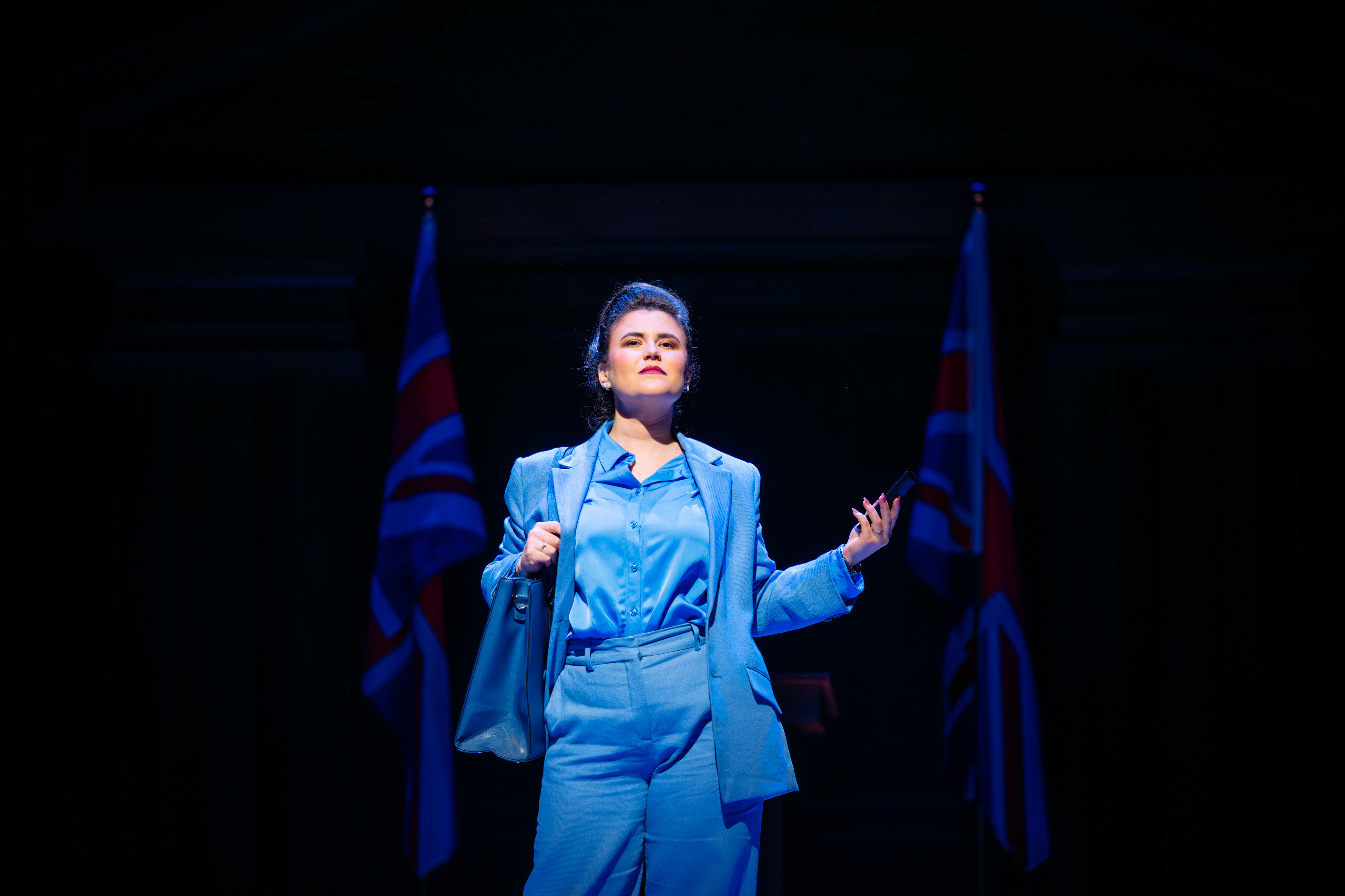 Emerging Artist Kira Kaplan (Sylvia Lawless) in A Matter Of Misconduct!. Credit Mihaela Bodlovic..