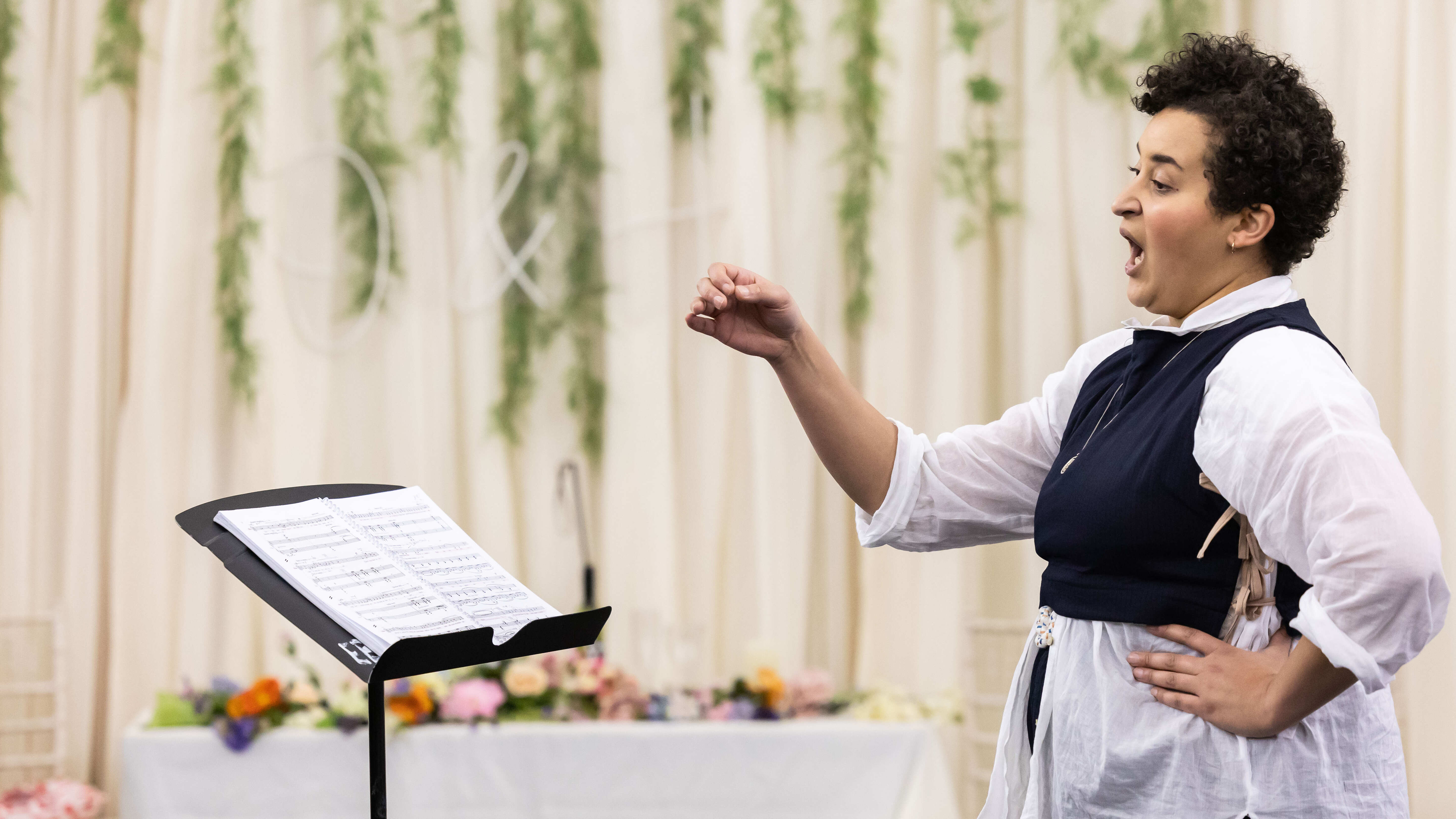 Lea Shaw during rehearsals for Opera Highlights Spring Tour. Scottish Opera 2024. Credit Sally Jubb..