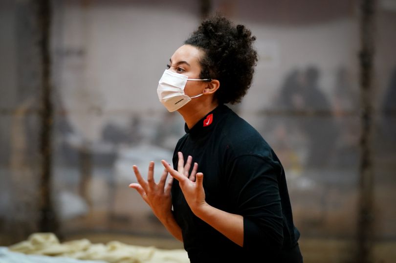 Lea Shaw (Hermia) in rehearsals for A Midsummer Night's Dream. Scottish Opera 2022. Credit Jane Barlow-web.jpg